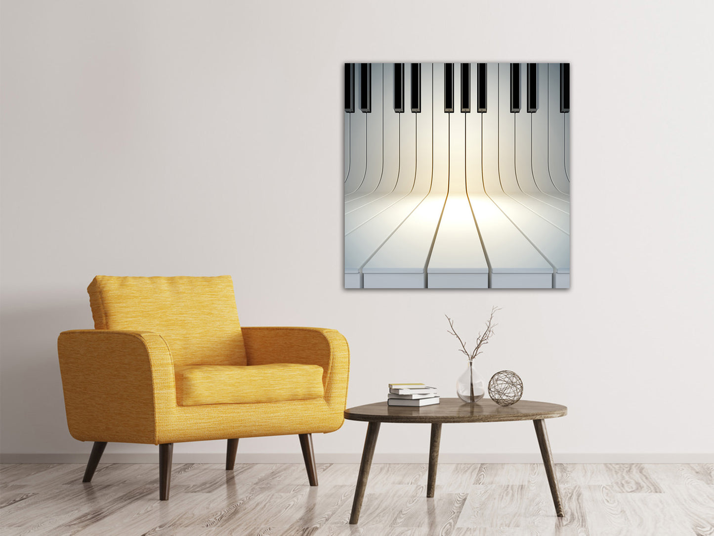 Leinwandbild Klaviertasten
