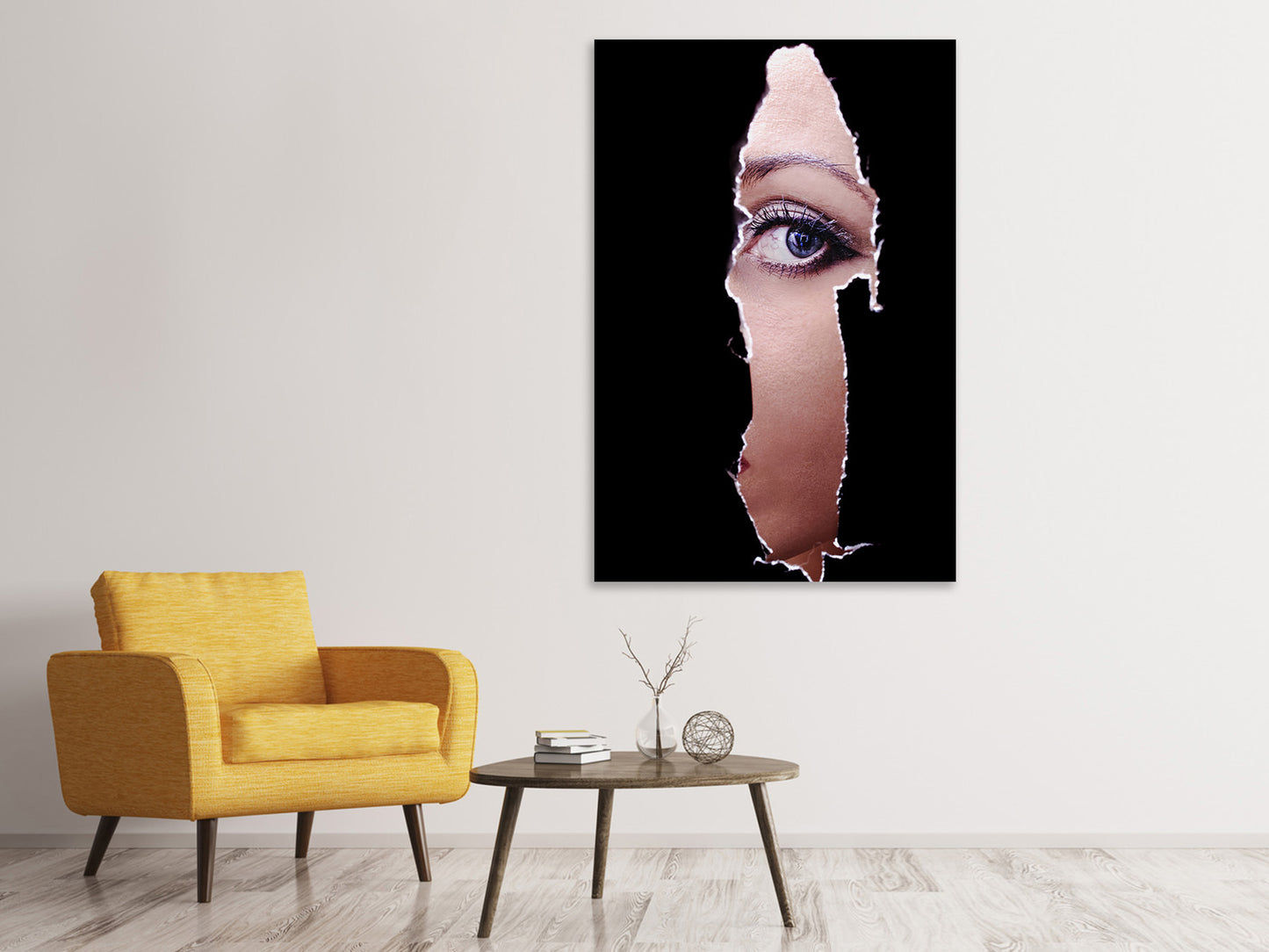 Leinwandbild Guckloch