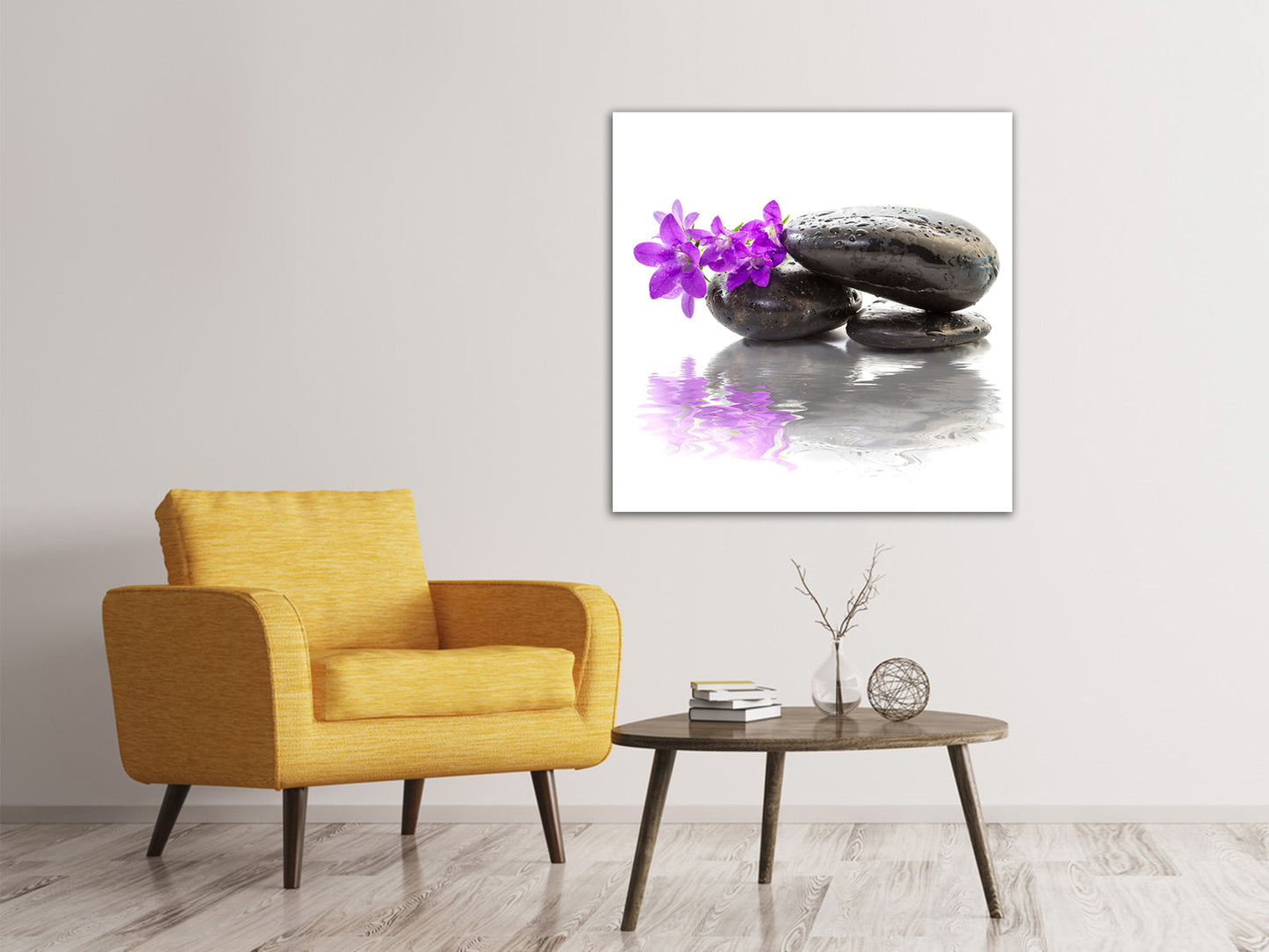 Leinwandbild Feng Shui Steine