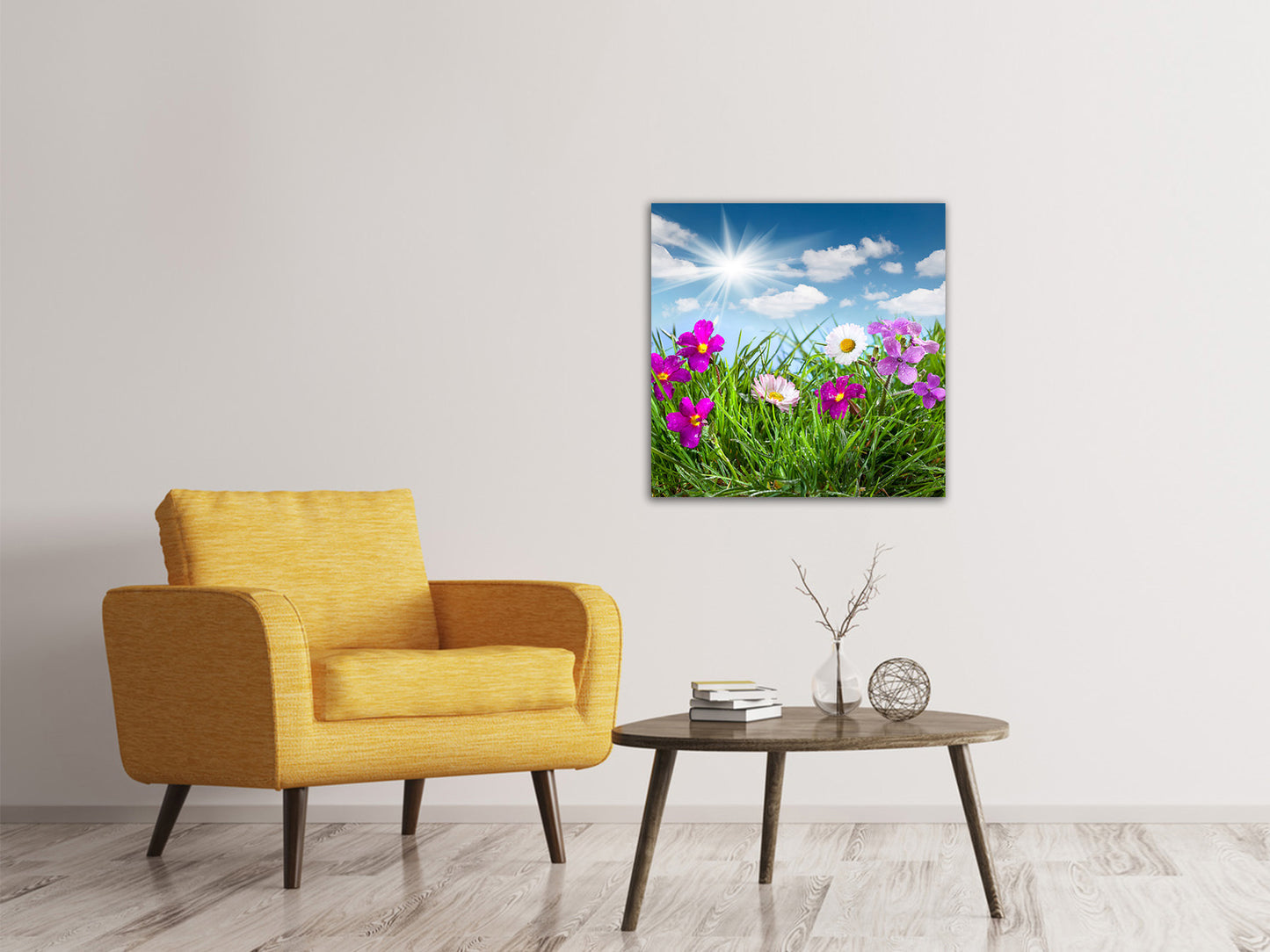 Leinwandbild Blumenwiese