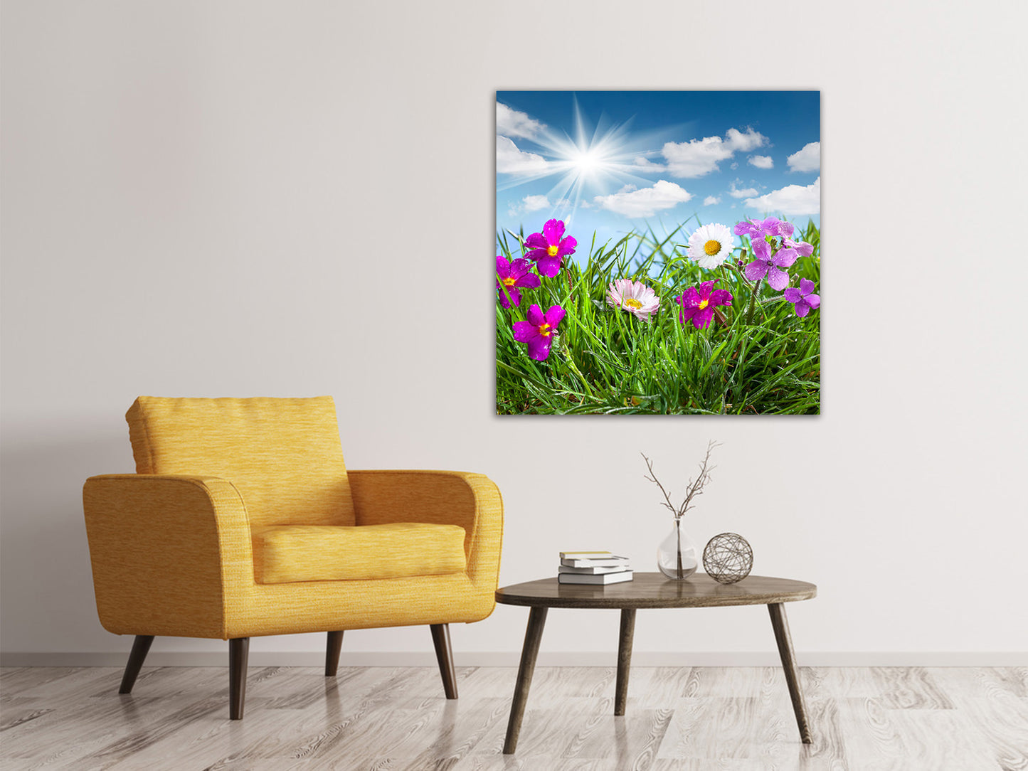 Leinwandbild Blumenwiese