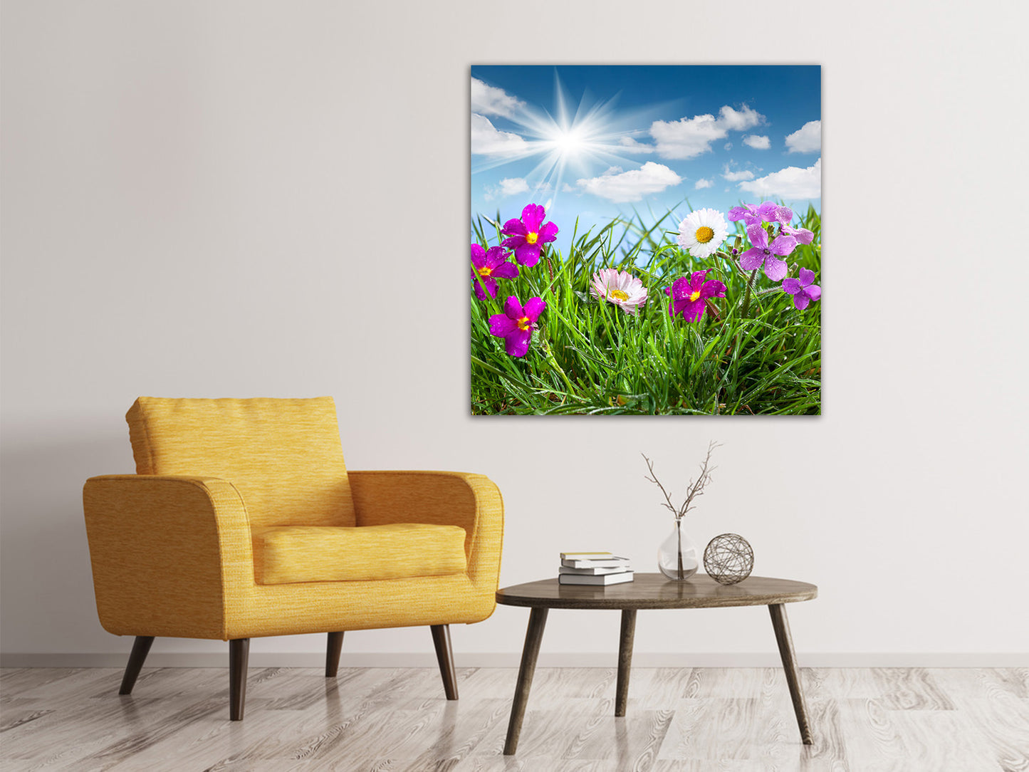 Leinwandbild Blumenwiese