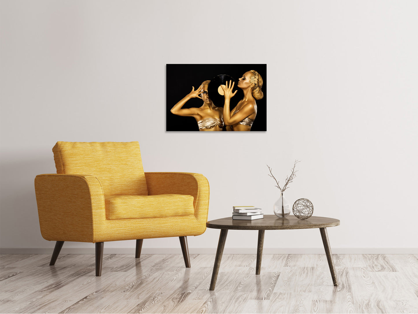 Leinwandbild Gold-DJ`s