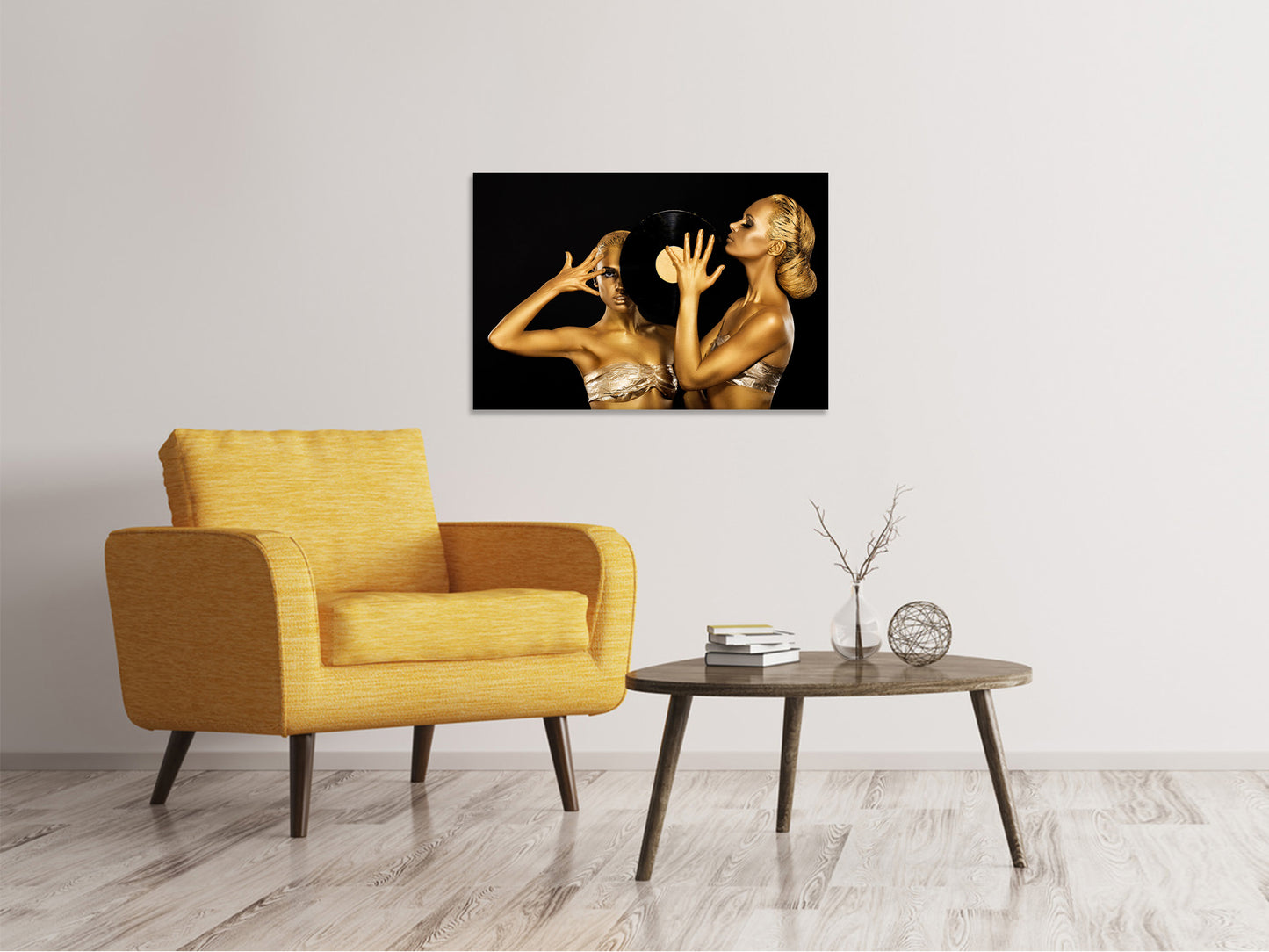 Leinwandbild Gold-DJ`s