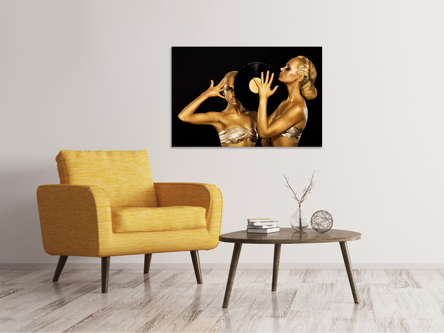 Leinwandbild Gold-DJ`s