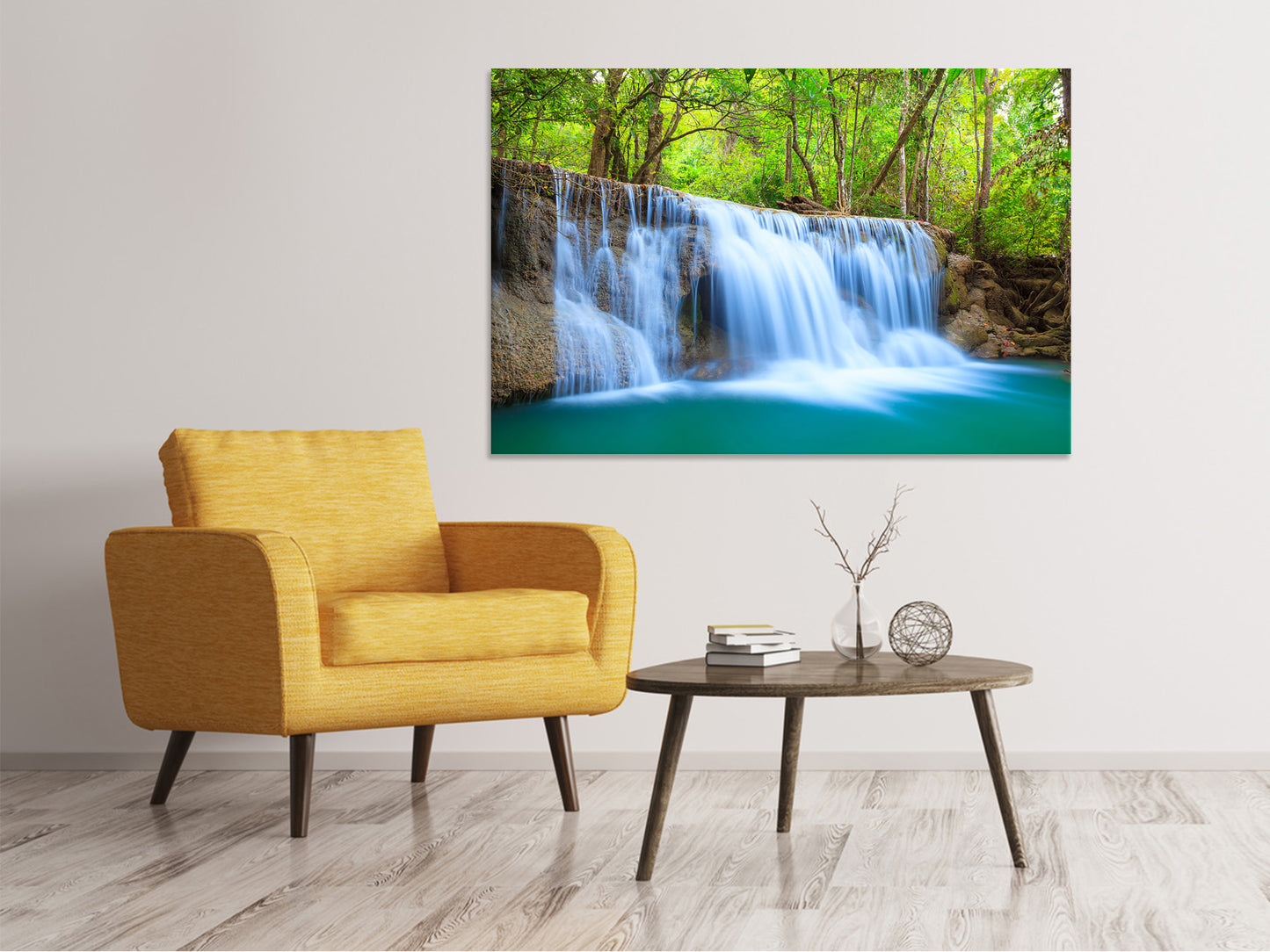 Leinwandbild Wasserfall Si Nakharin