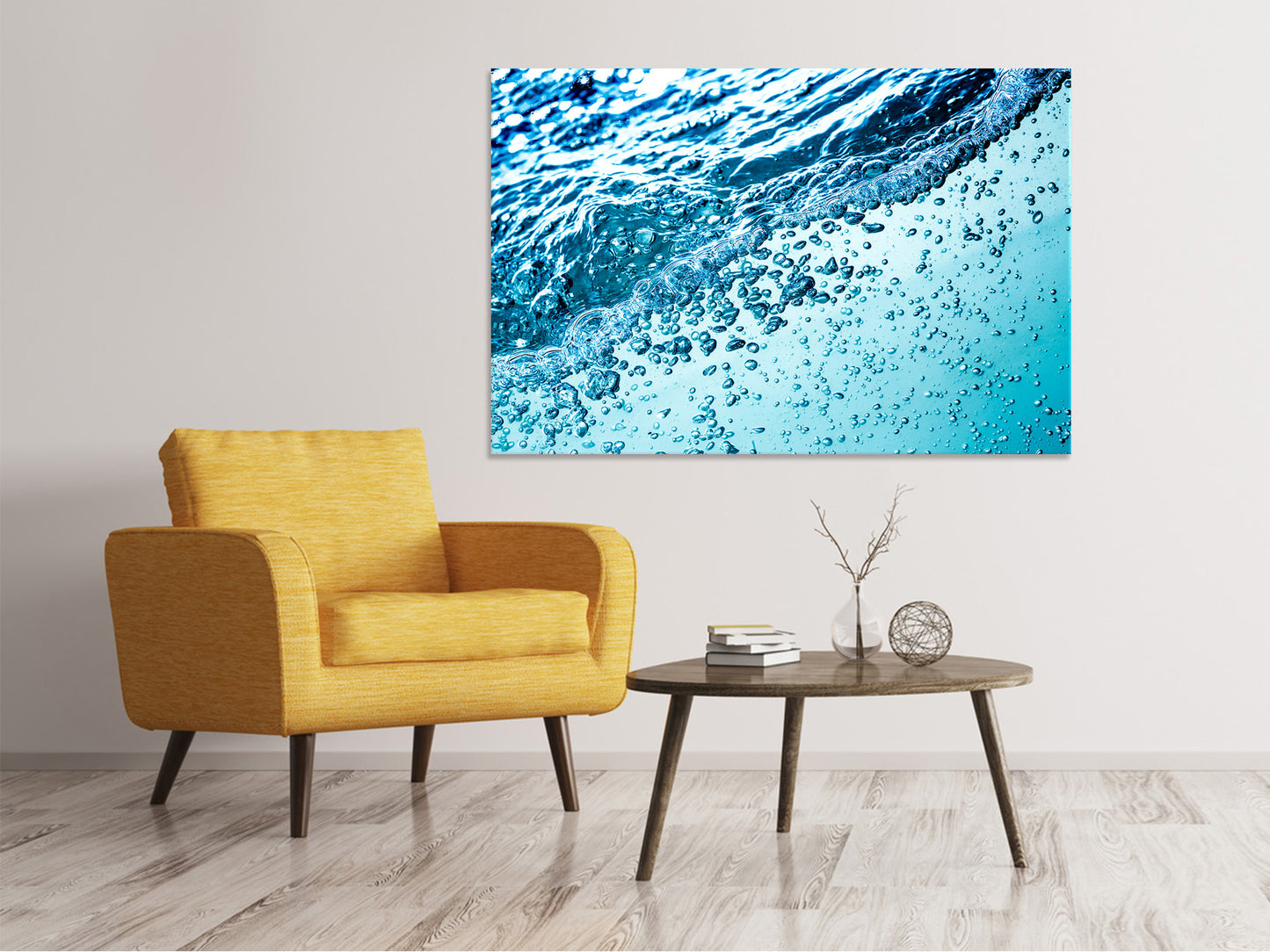 Leinwandbild Wasser in Bewegung