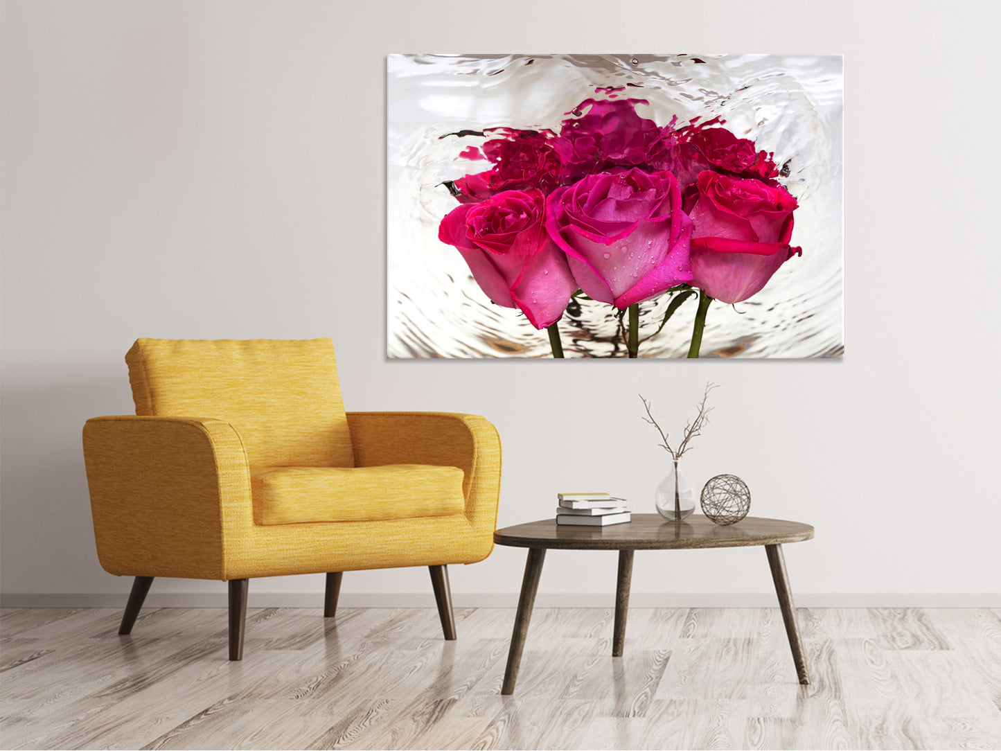 Leinwandbild Die Rosenspiegelung