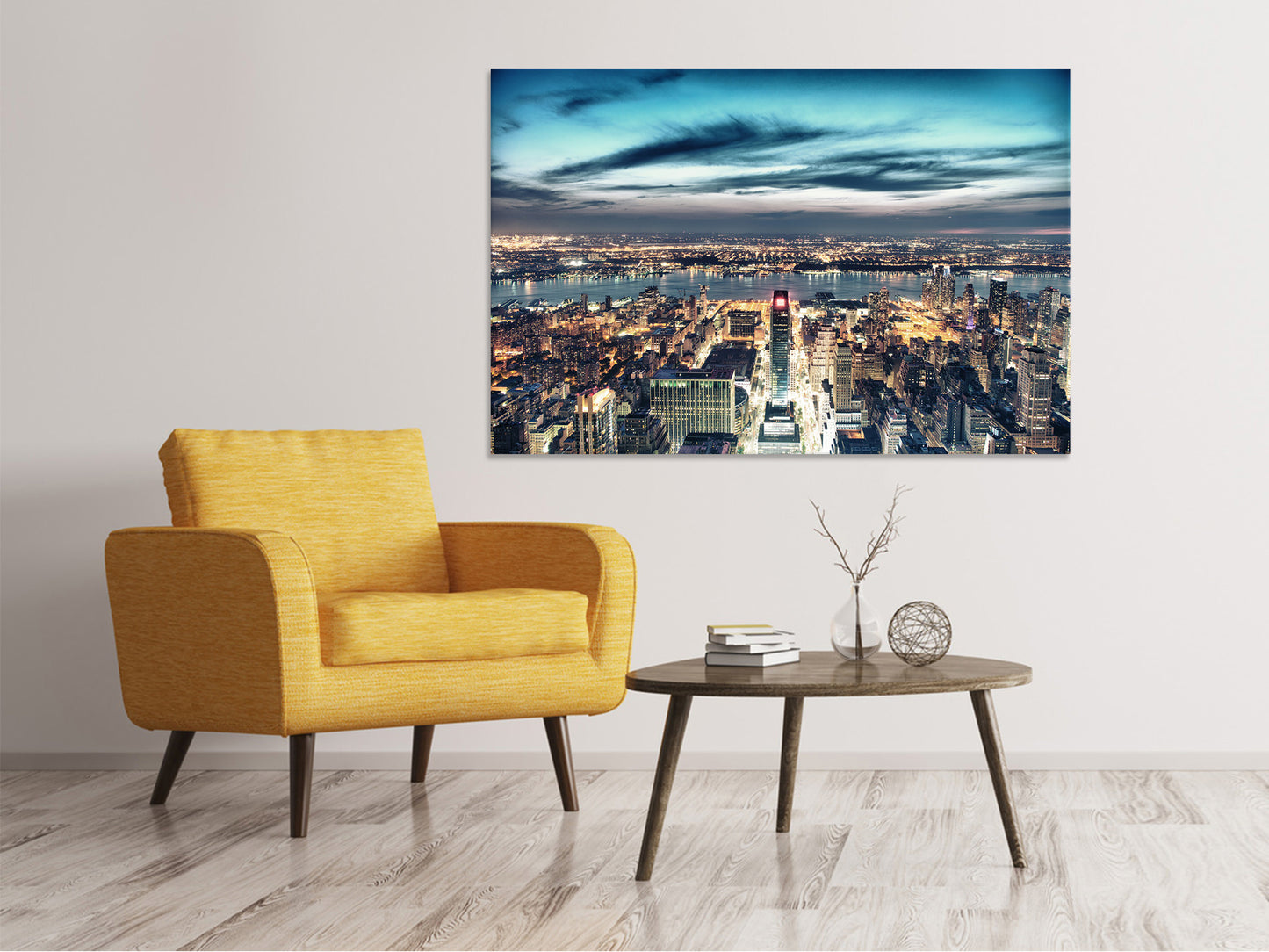Leinwandbild Skyline Manhattan Citylights