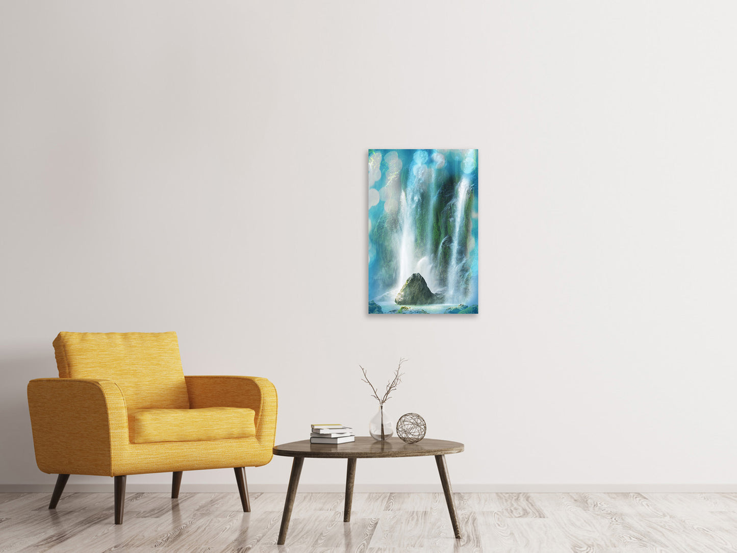 Leinwandbild Im Wasserfall