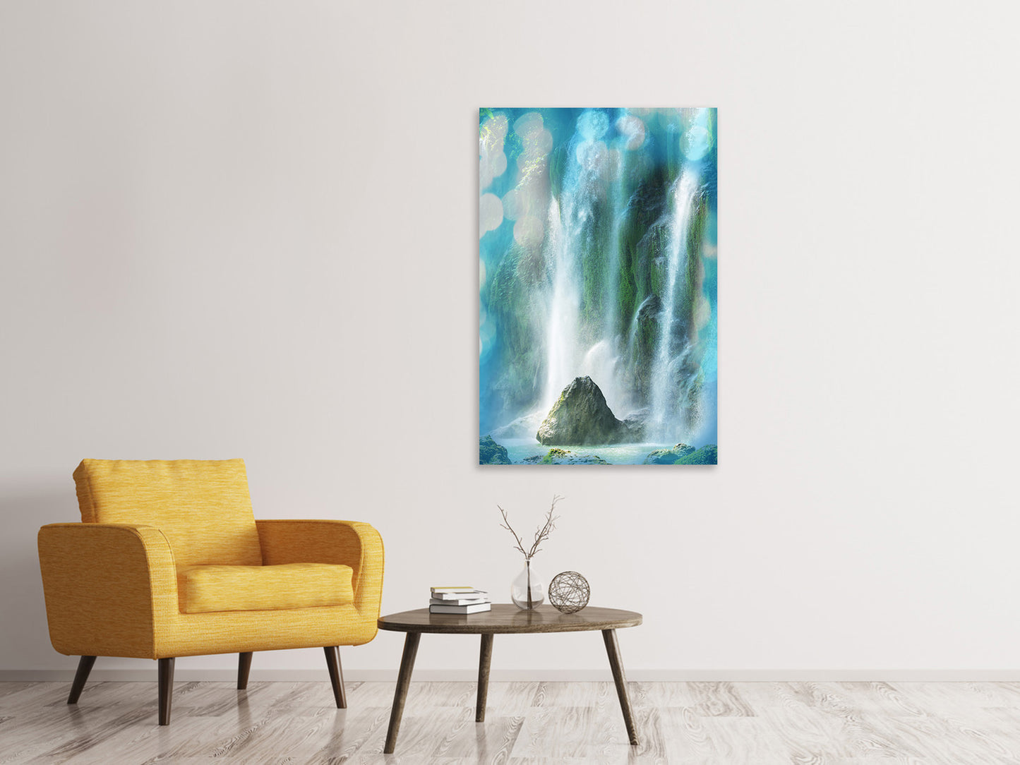 Leinwandbild Im Wasserfall