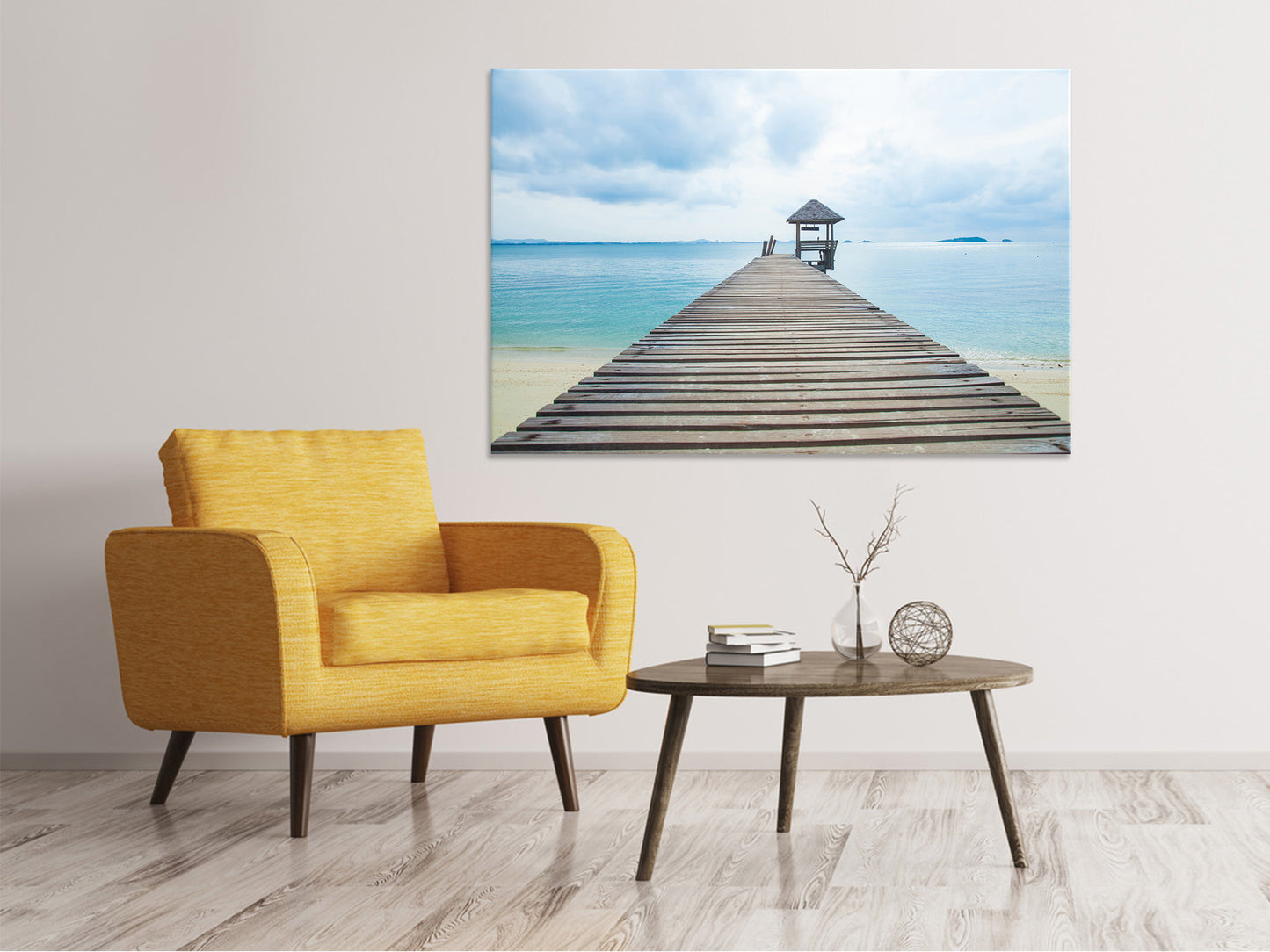 Leinwandbild Ozean-Steg
