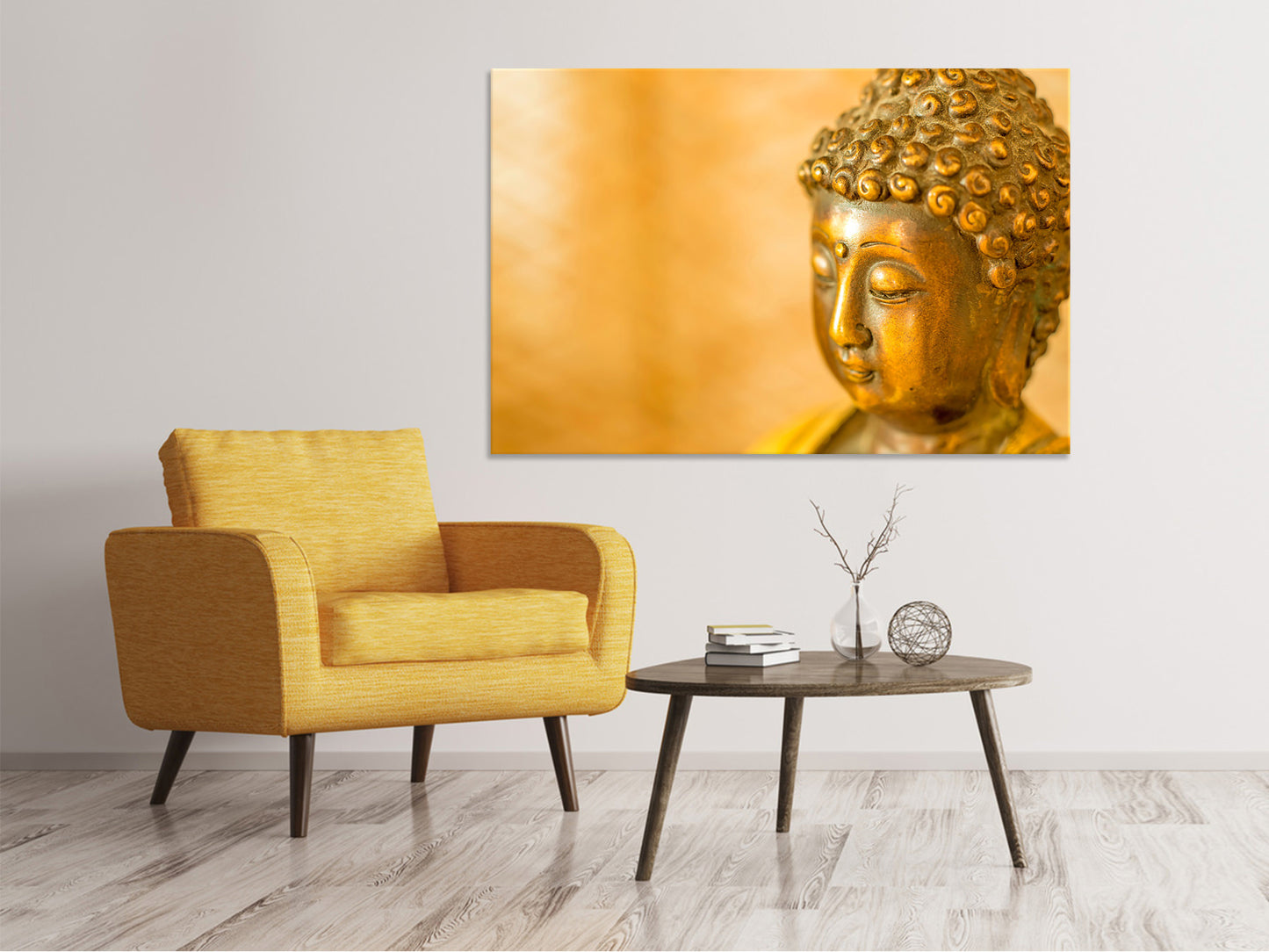 Leinwandbild Buddha Kopf