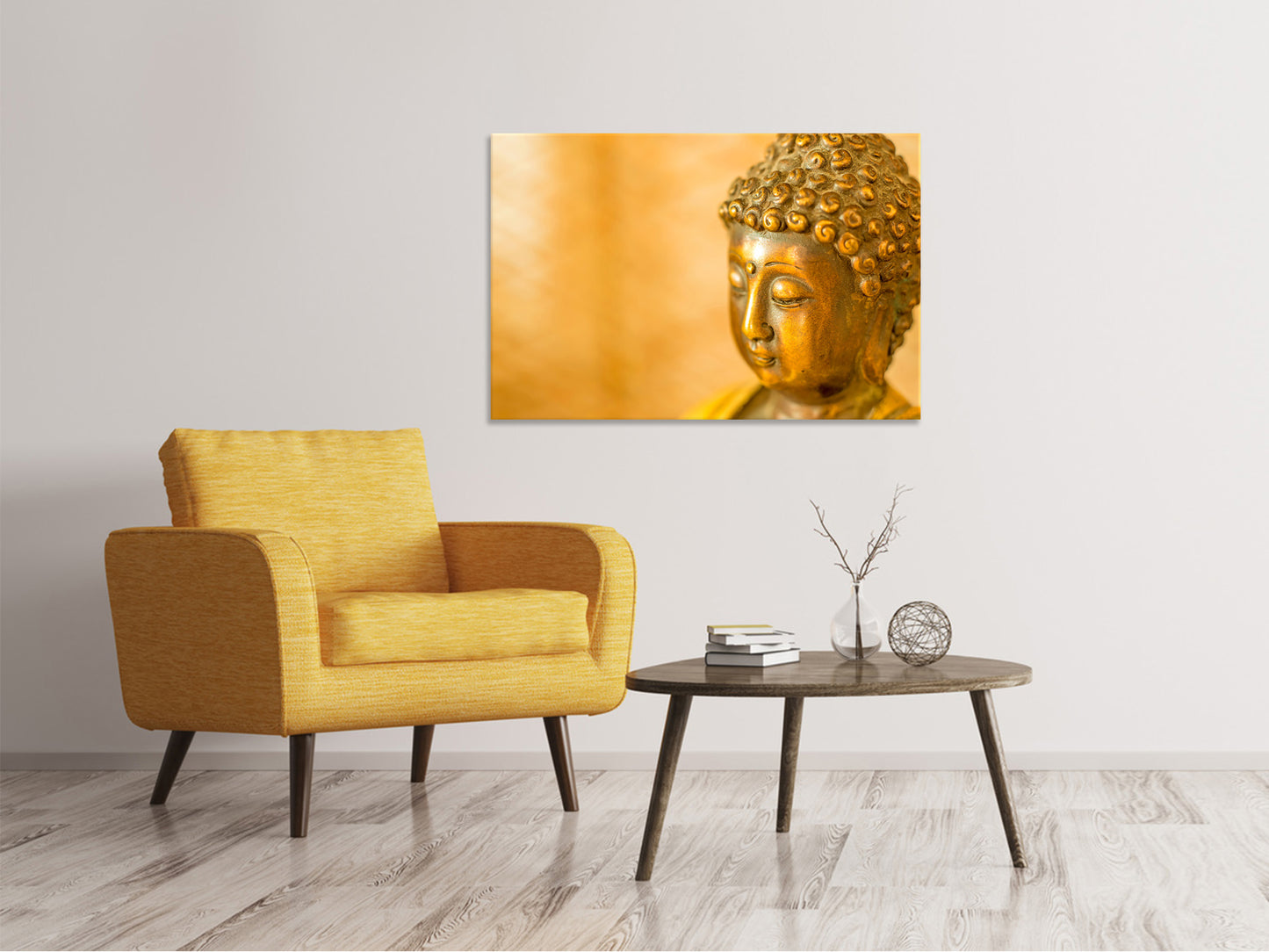 Leinwandbild Buddha Kopf