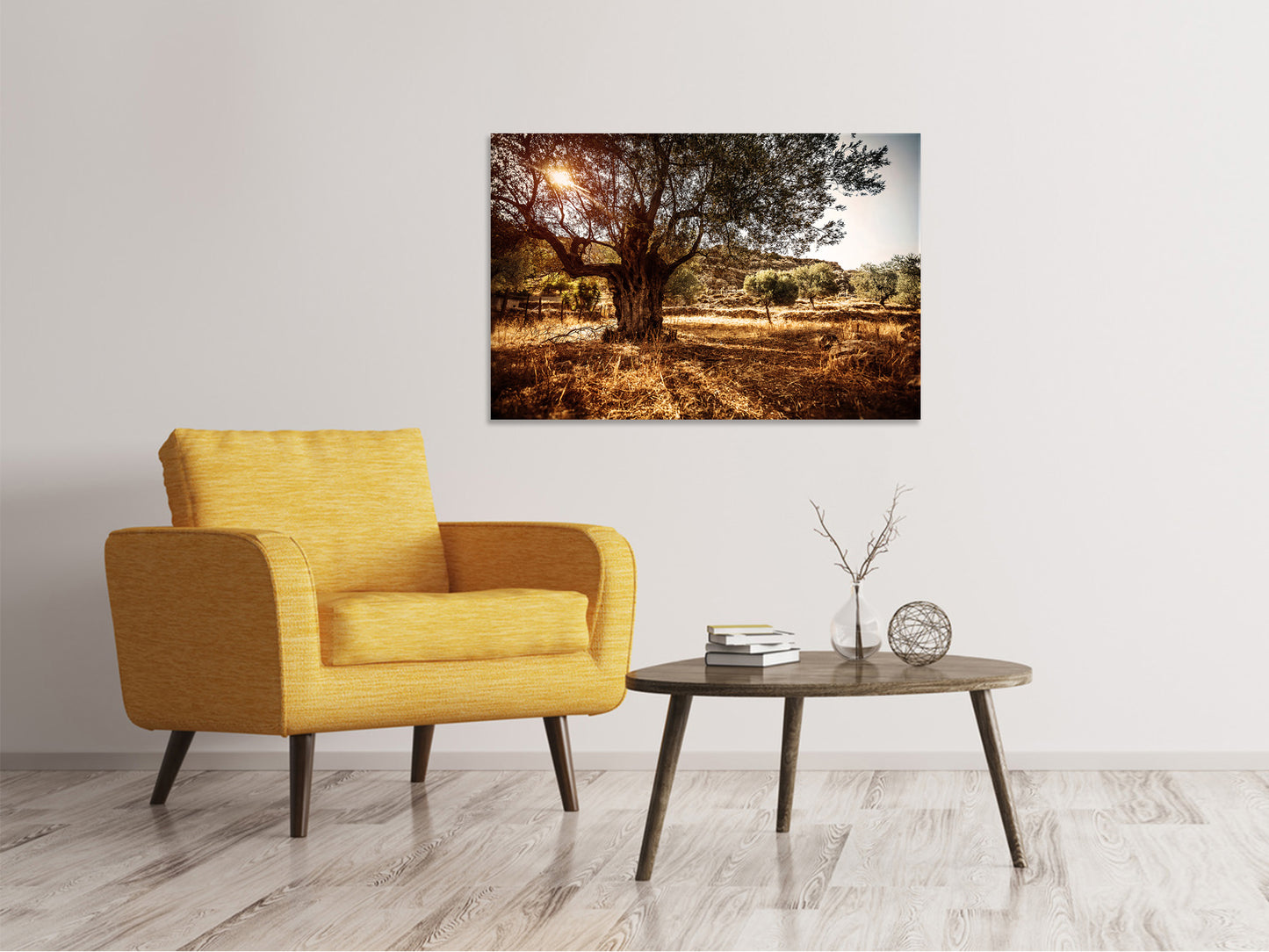Leinwandbild Olivenhain