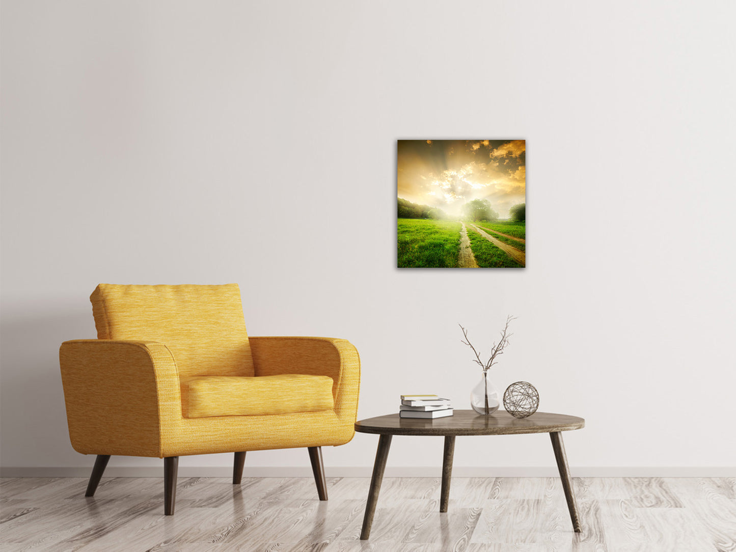 Leinwandbild Mystischer Sonnenuntergang