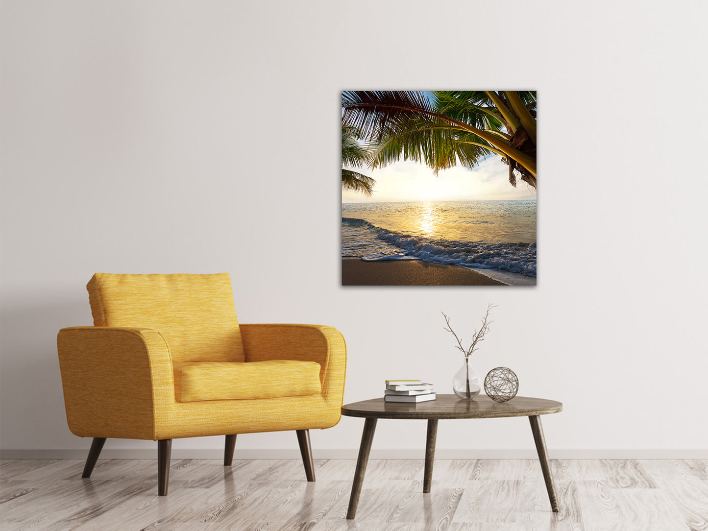 Leinwandbild Strandsicht