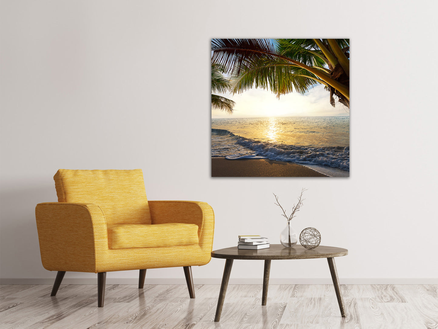 Leinwandbild Strandsicht