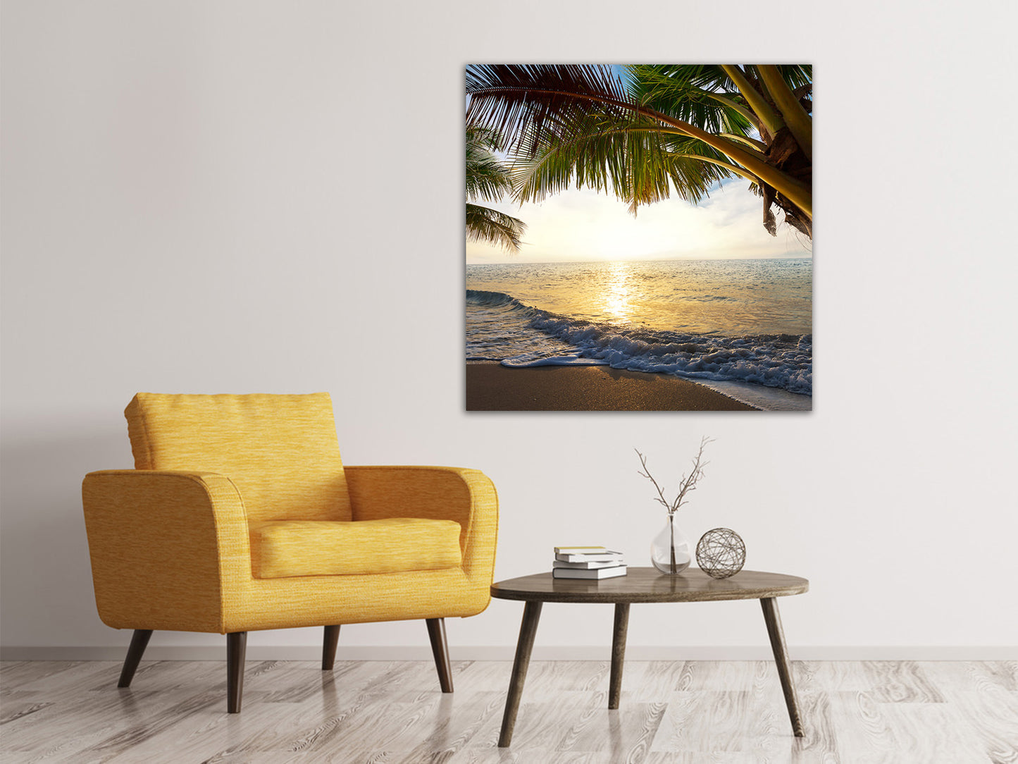 Leinwandbild Strandsicht