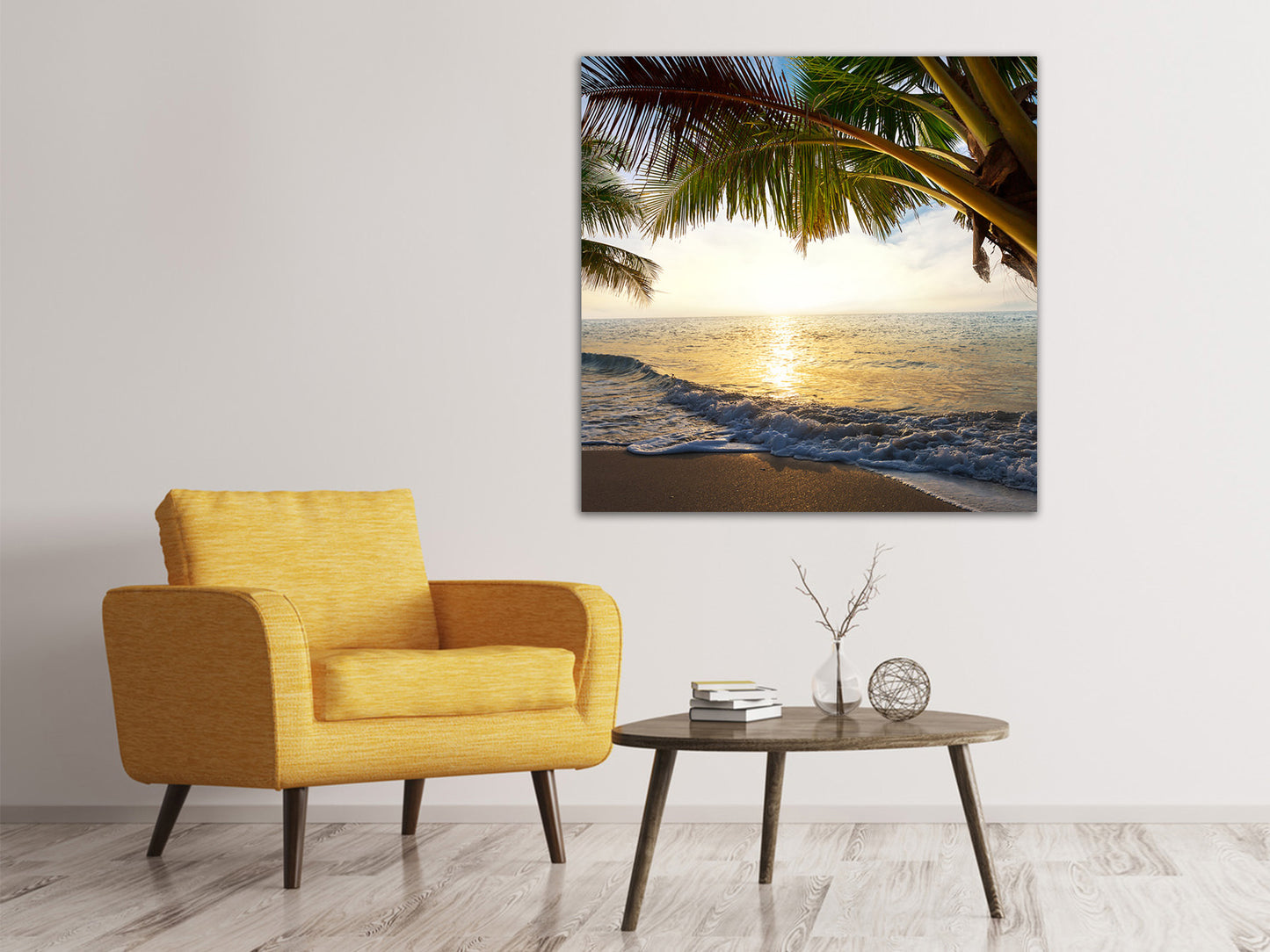 Leinwandbild Strandsicht