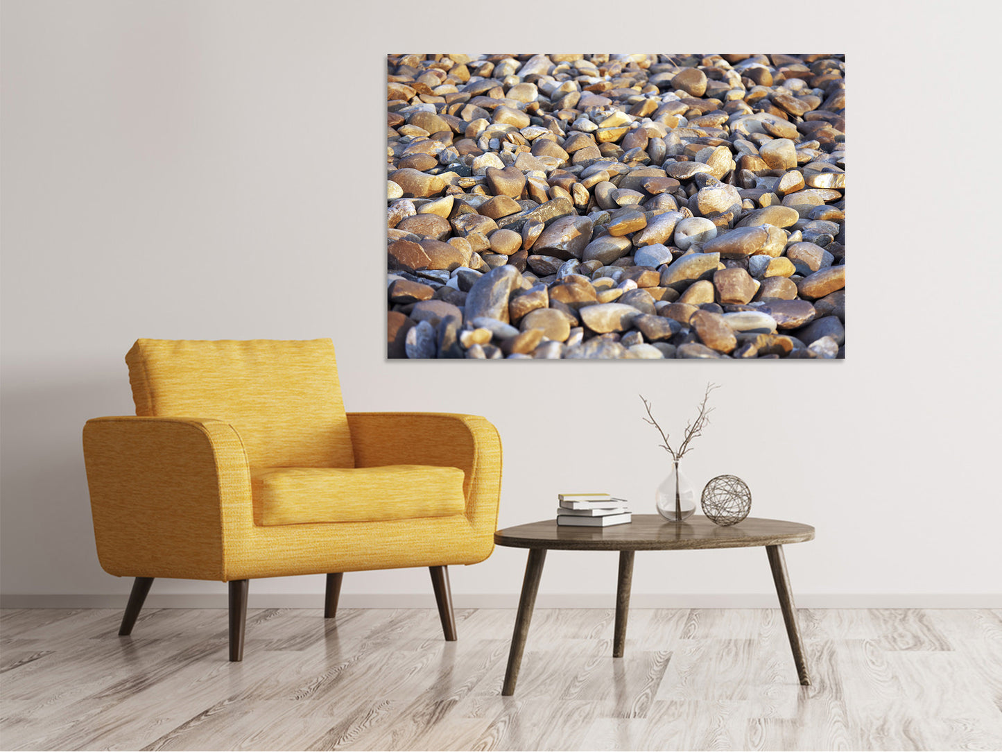 Leinwandbild Strandsteine