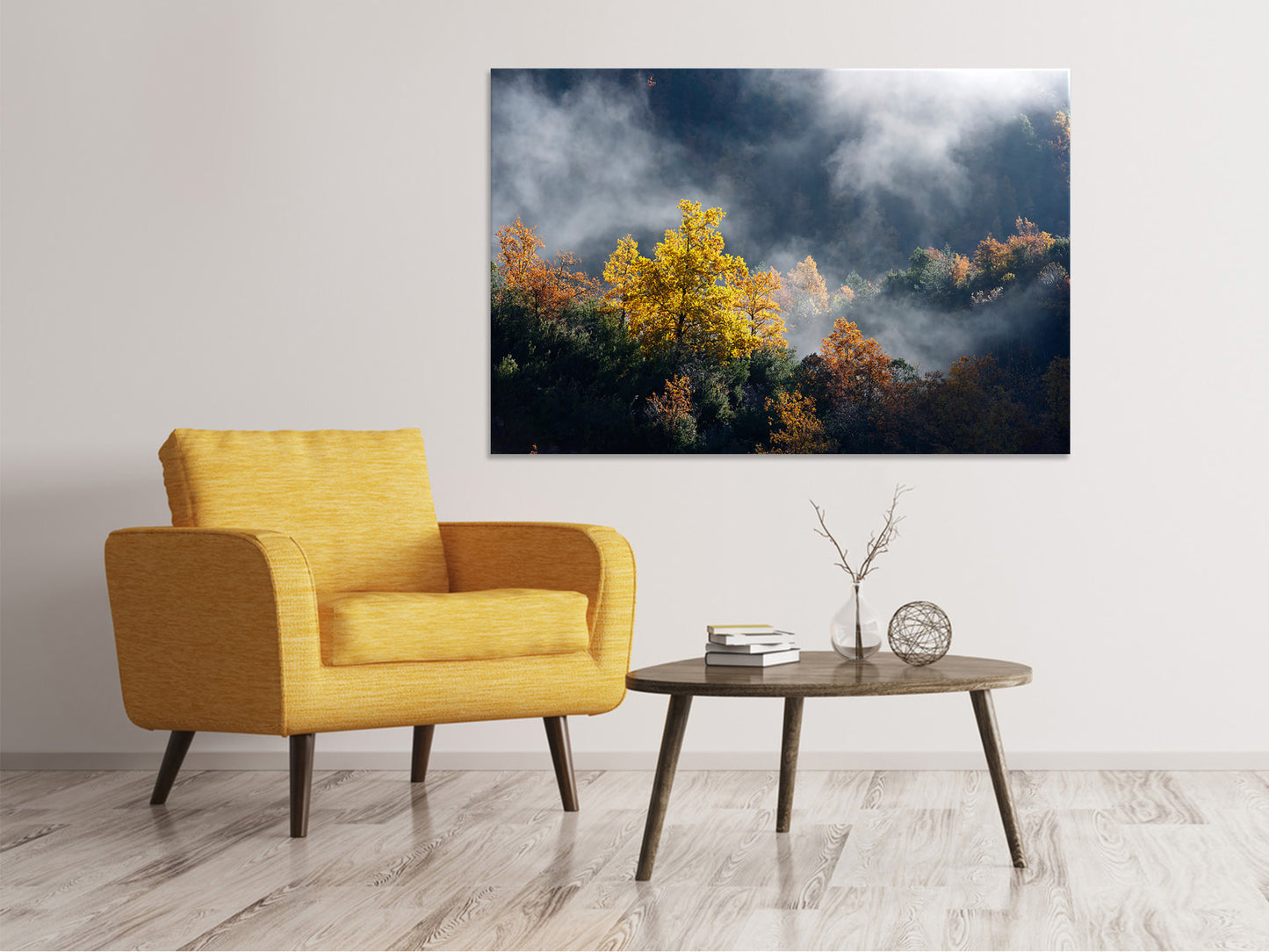 Leinwandbild Mondscheinwald