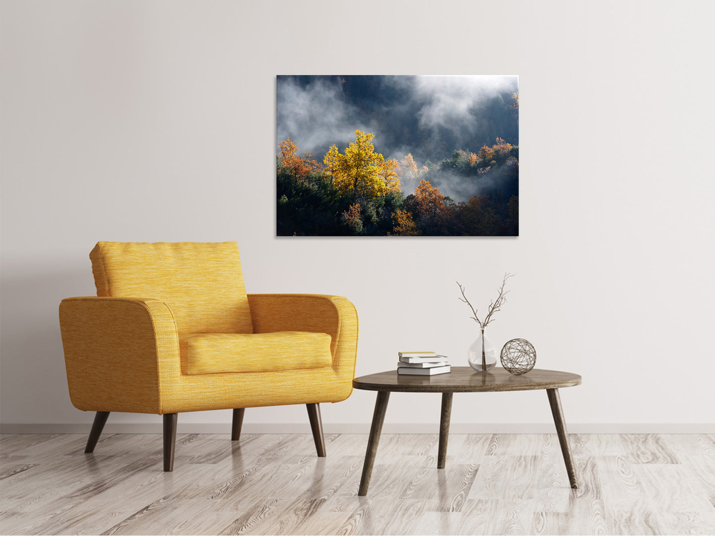 Leinwandbild Mondscheinwald