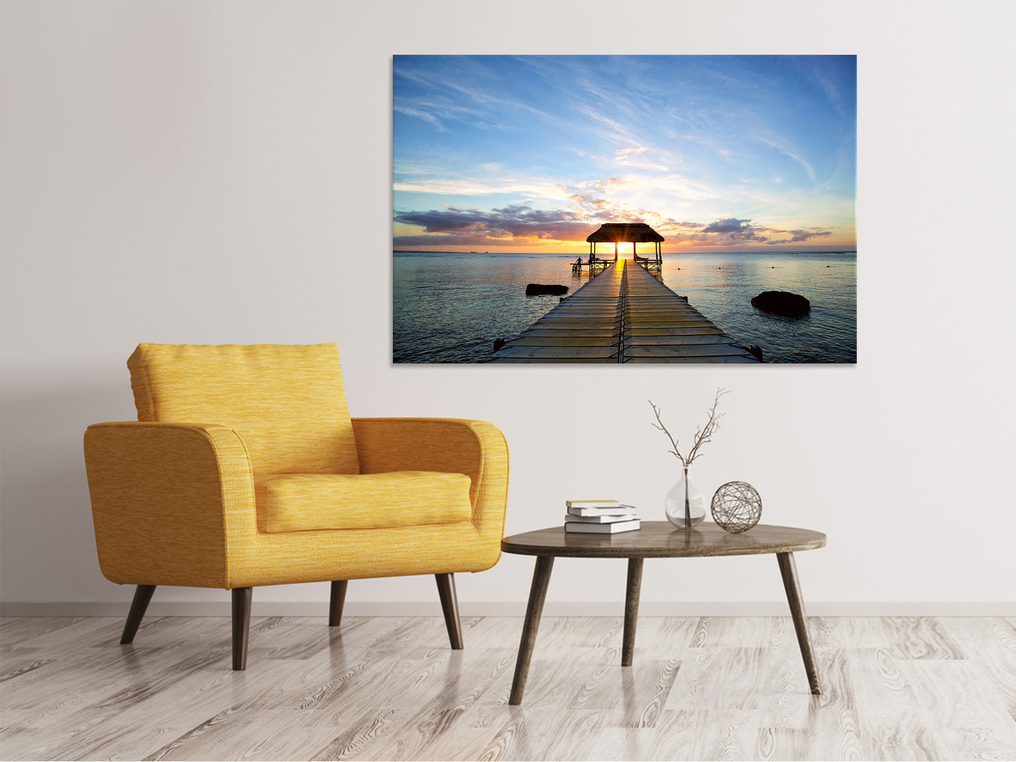 Leinwandbild Romantik auf Mauritius