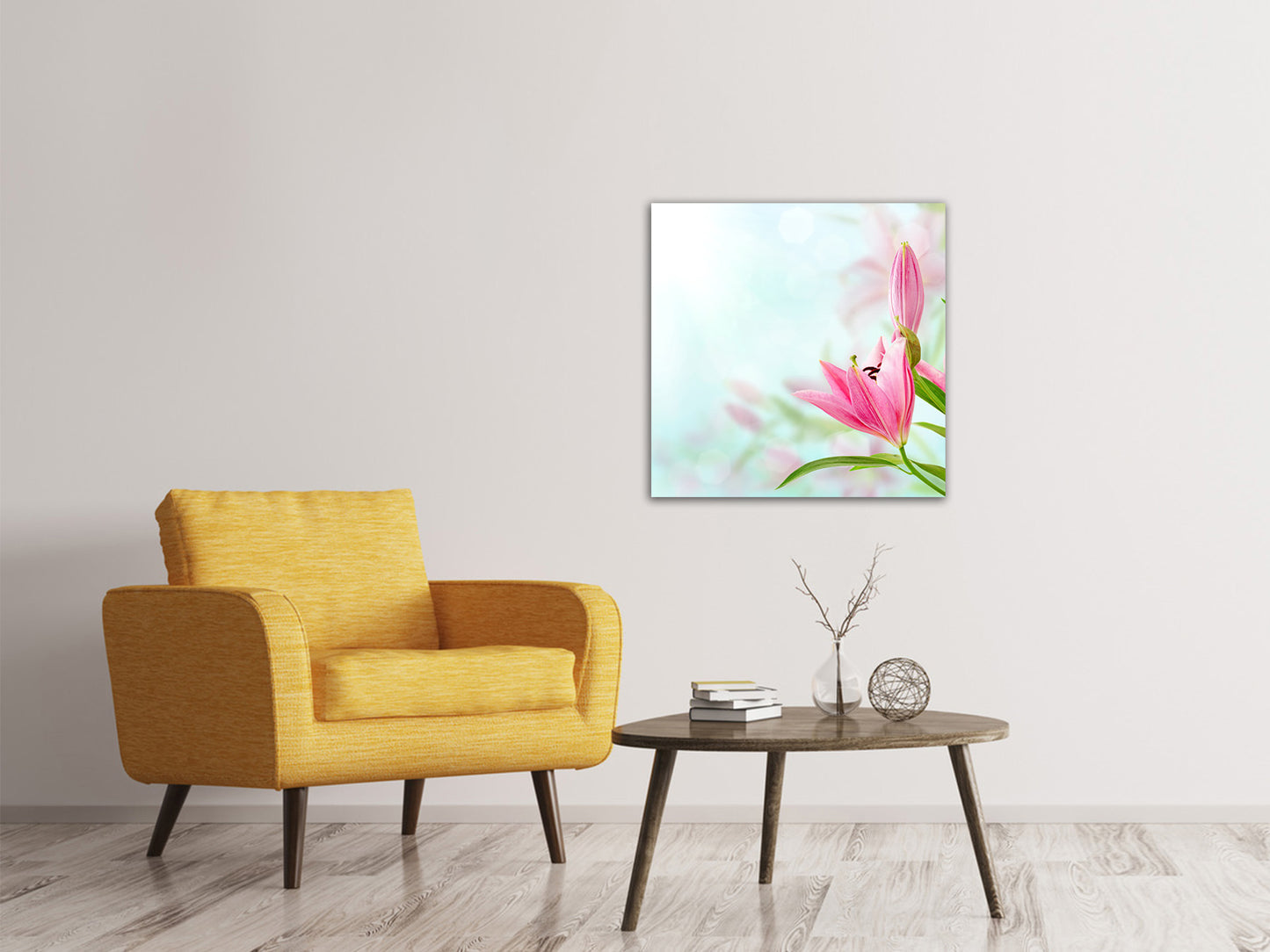 Leinwandbild Romantische Lilien