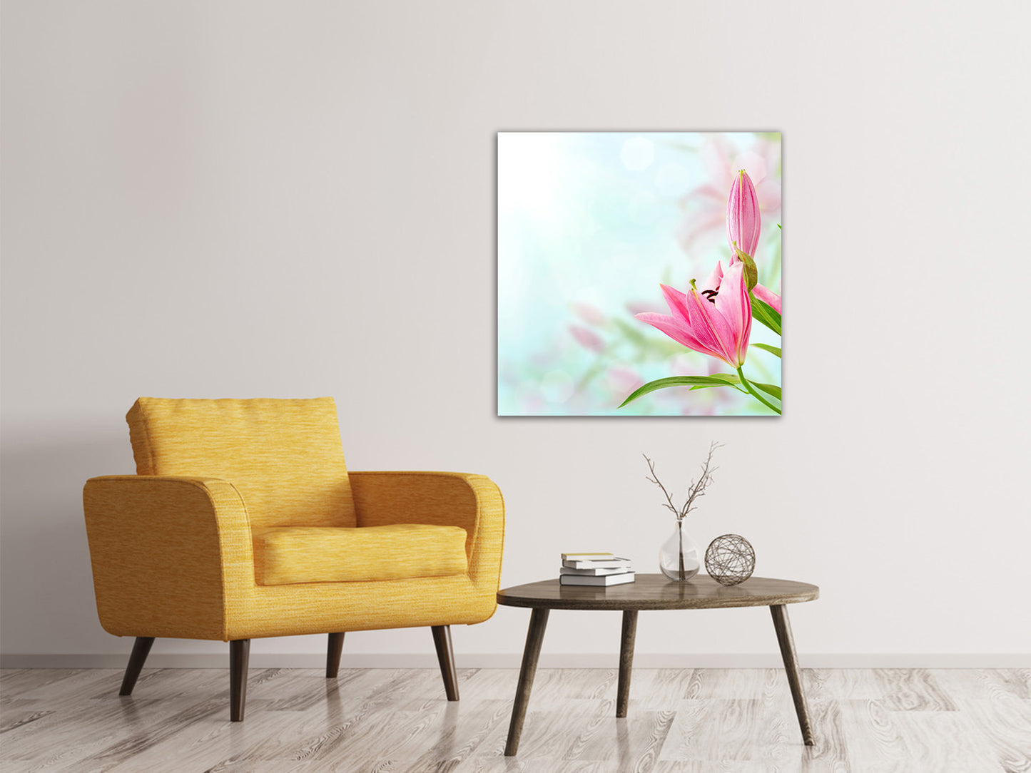 Leinwandbild Romantische Lilien