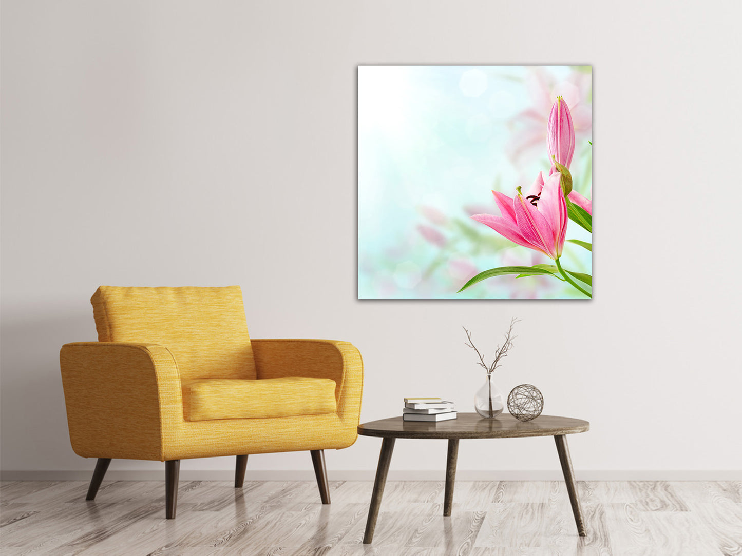 Leinwandbild Romantische Lilien