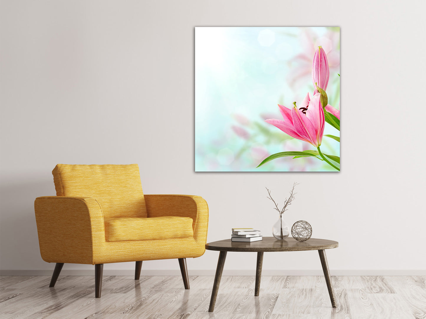 Leinwandbild Romantische Lilien