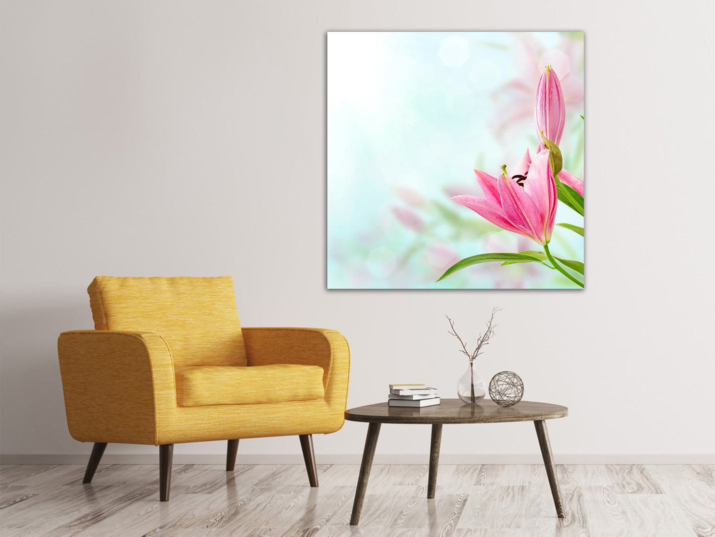 Leinwandbild Romantische Lilien
