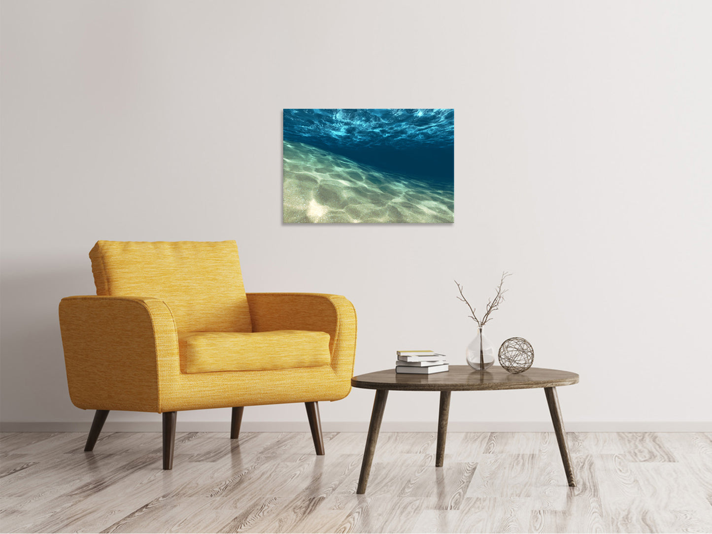 Leinwandbild Unter dem Wasser
