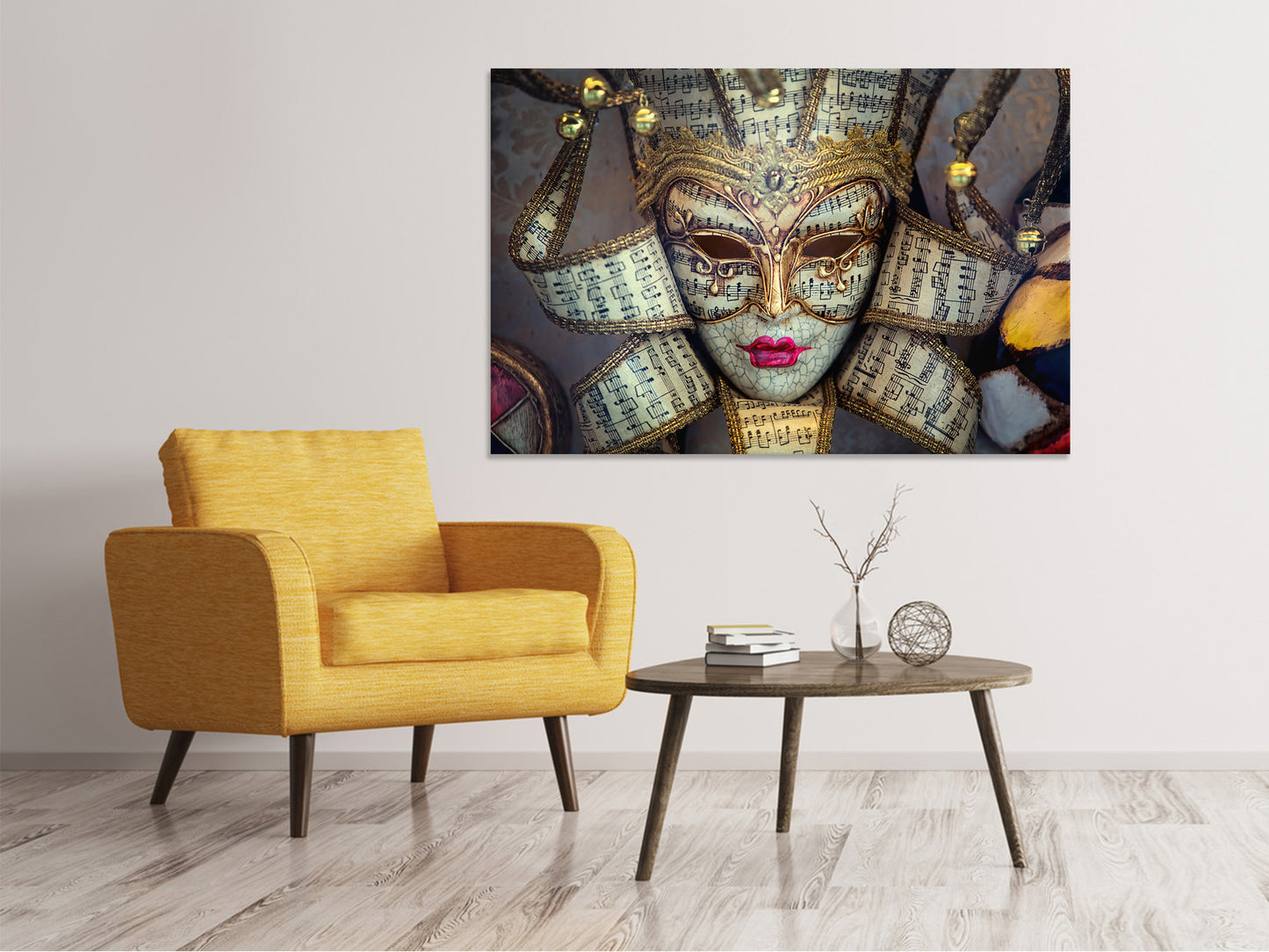 Leinwandbild Venezianische Maske
