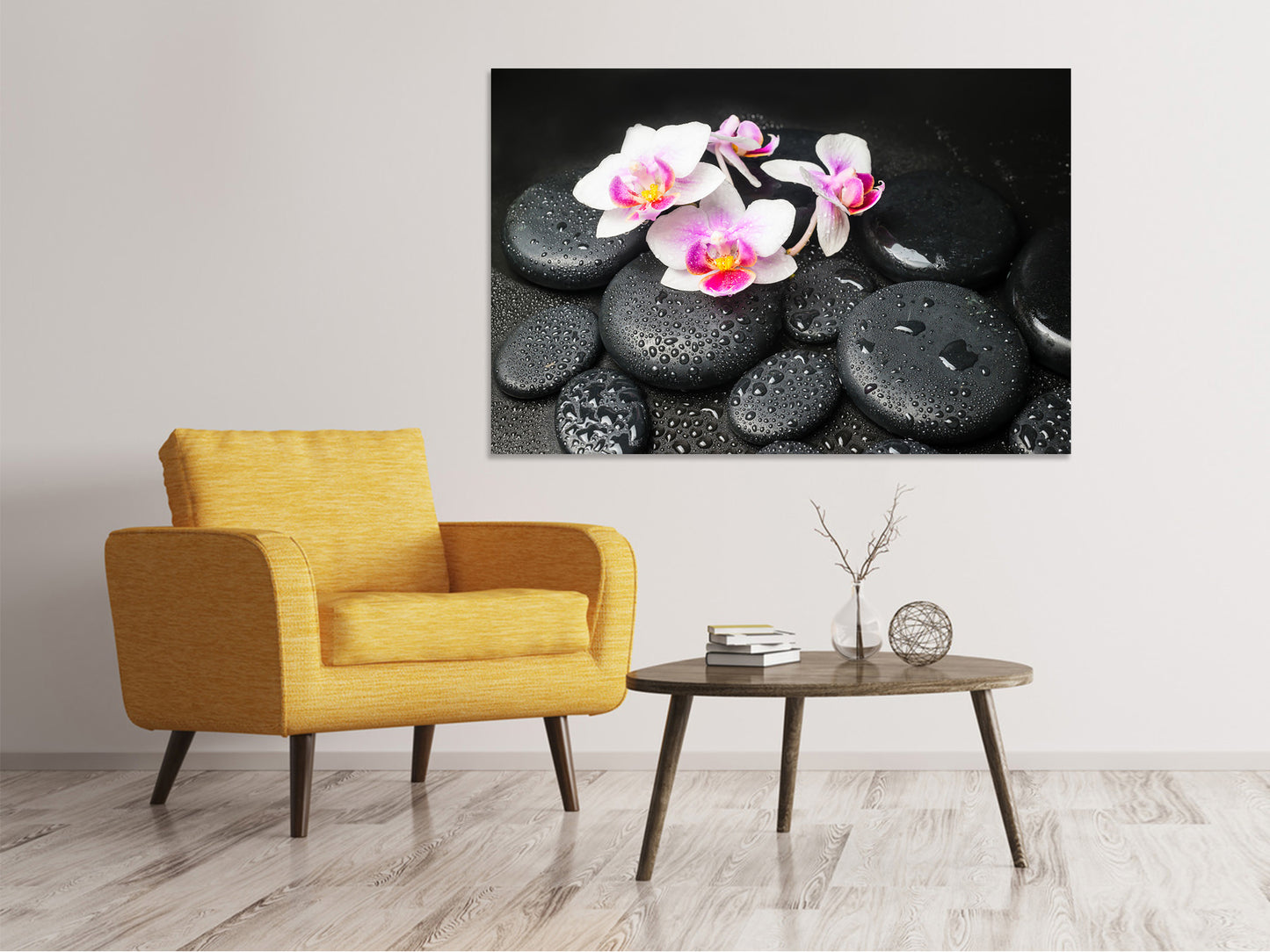 Leinwandbild Feng-Shui-Orchidee Zen