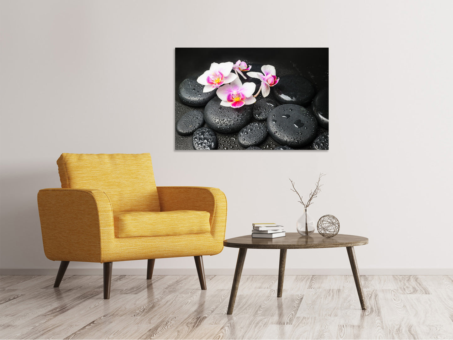 Leinwandbild Feng-Shui-Orchidee Zen