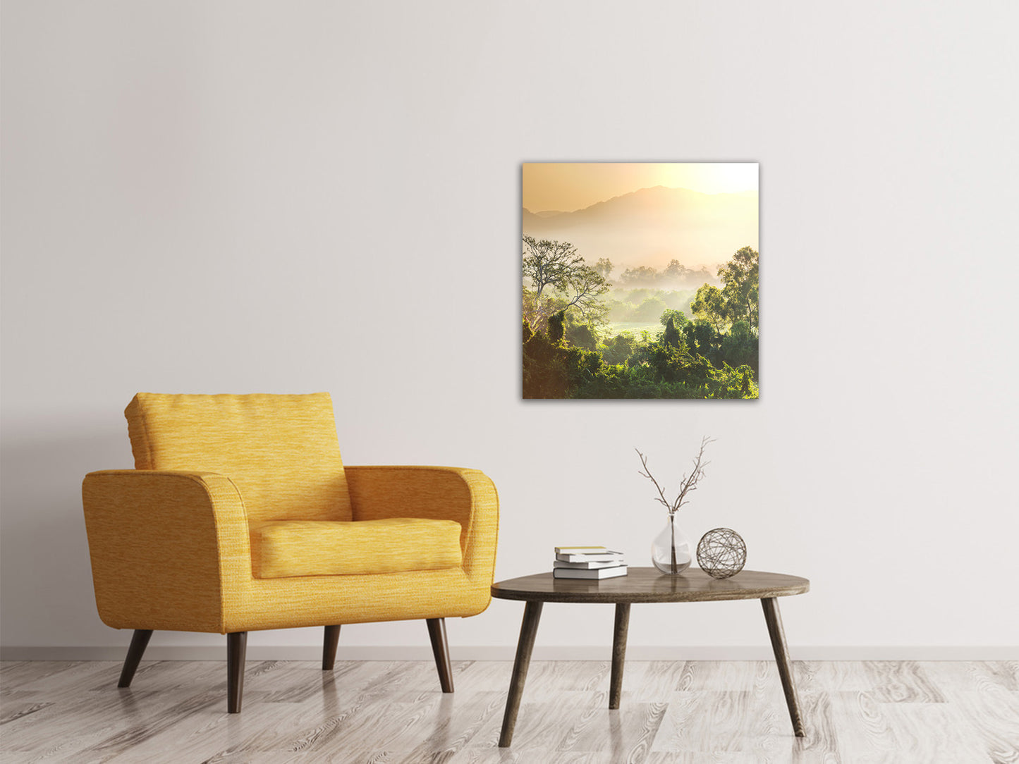 Leinwandbild Lichtspiel im Wald