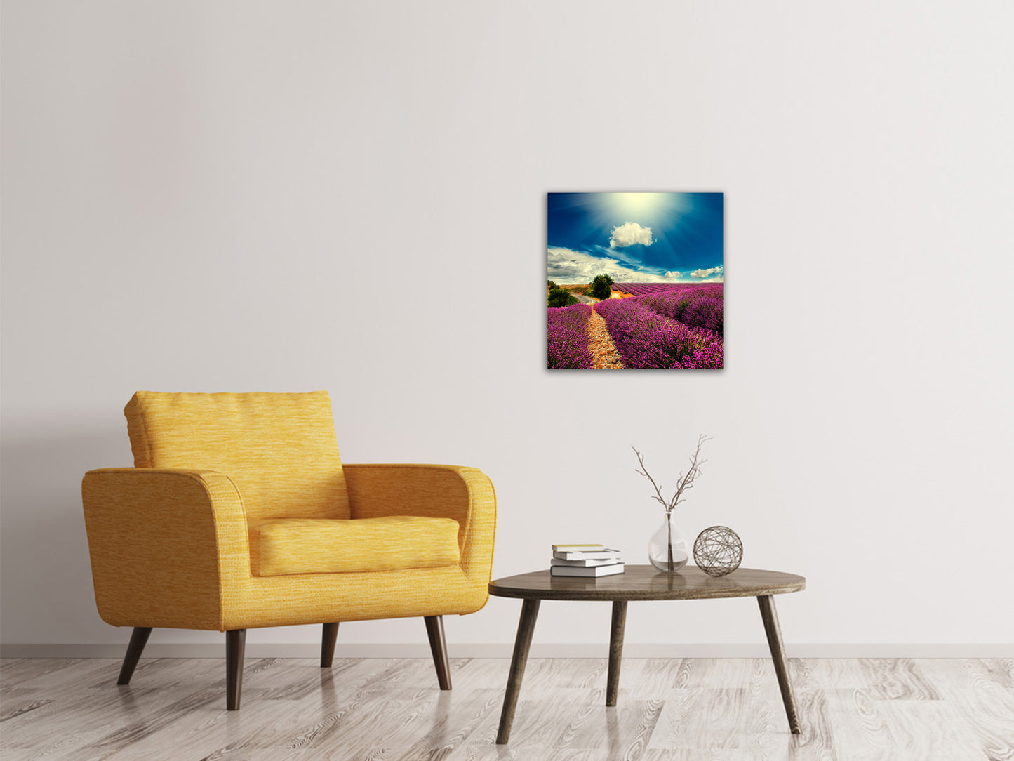 Leinwandbild Das Lavendeltal