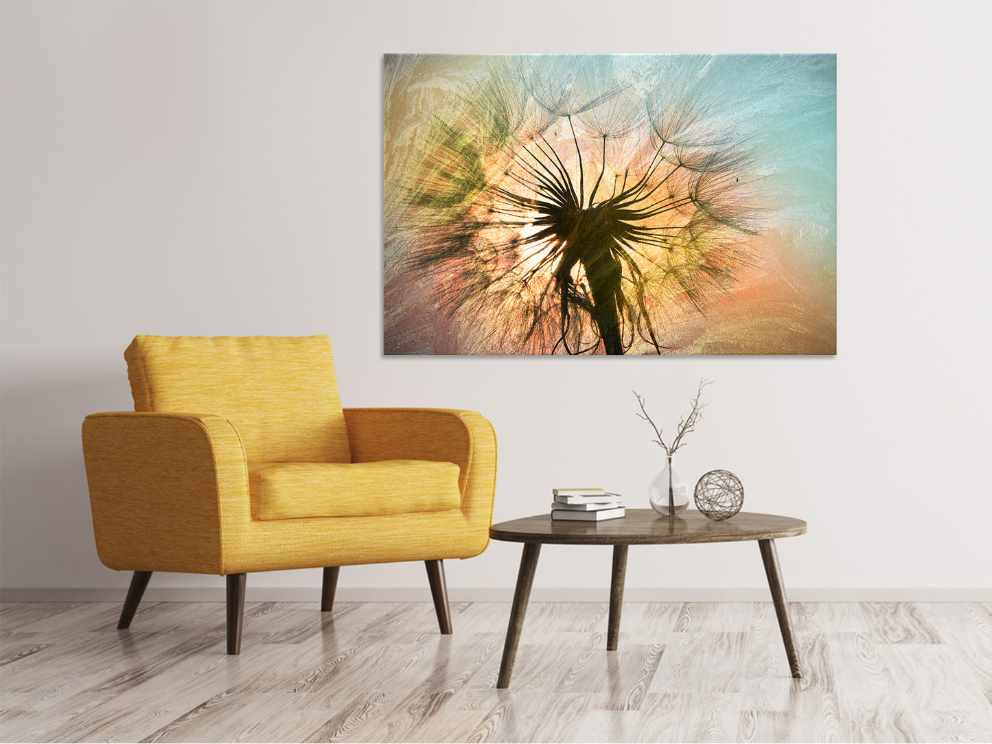 Leinwandbild XXL Pusteblume