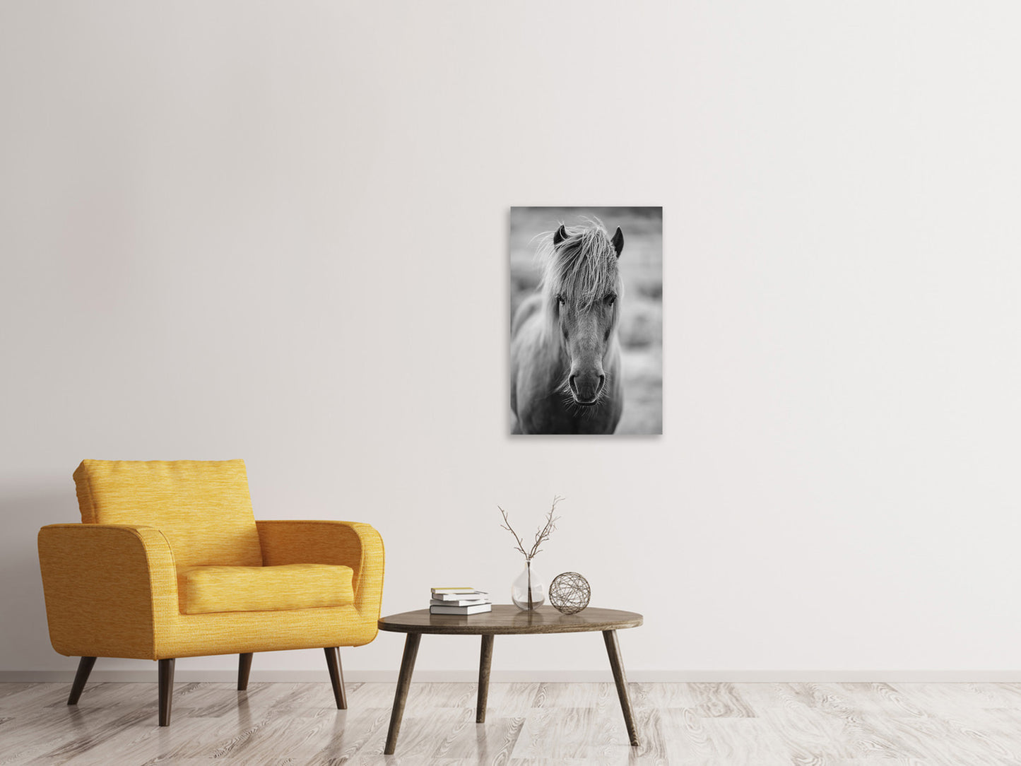 Leinwandbild Da Steht Ein Pferd Auf`m Flur