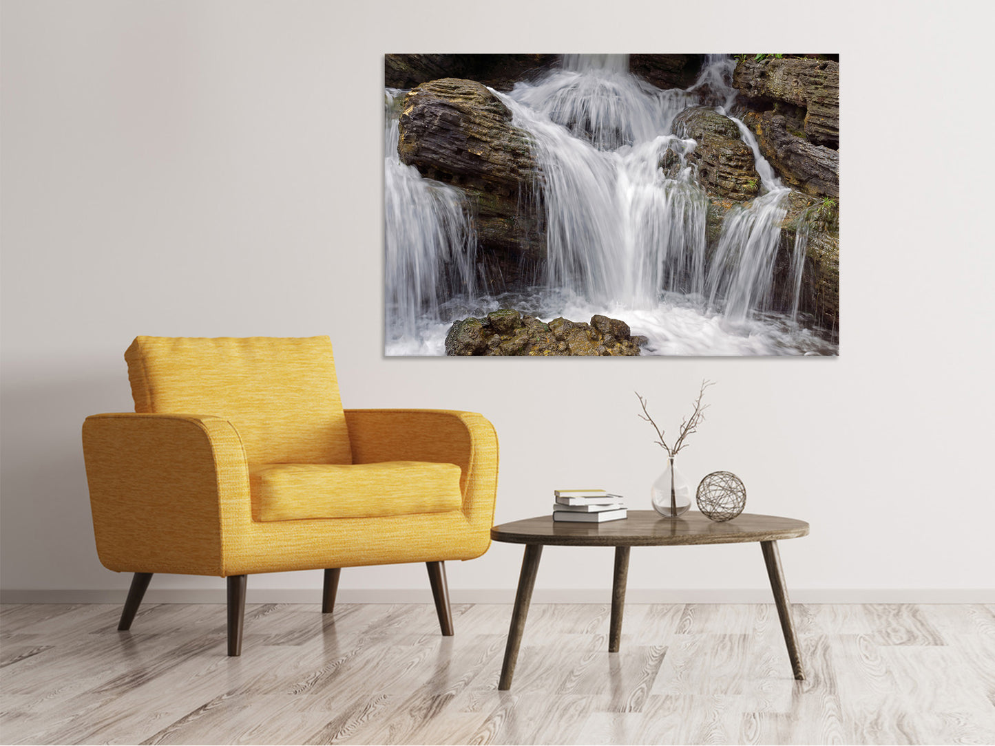 Leinwandbild Wasserfall XXL