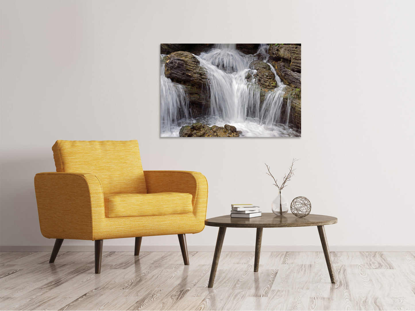 Leinwandbild Wasserfall XXL