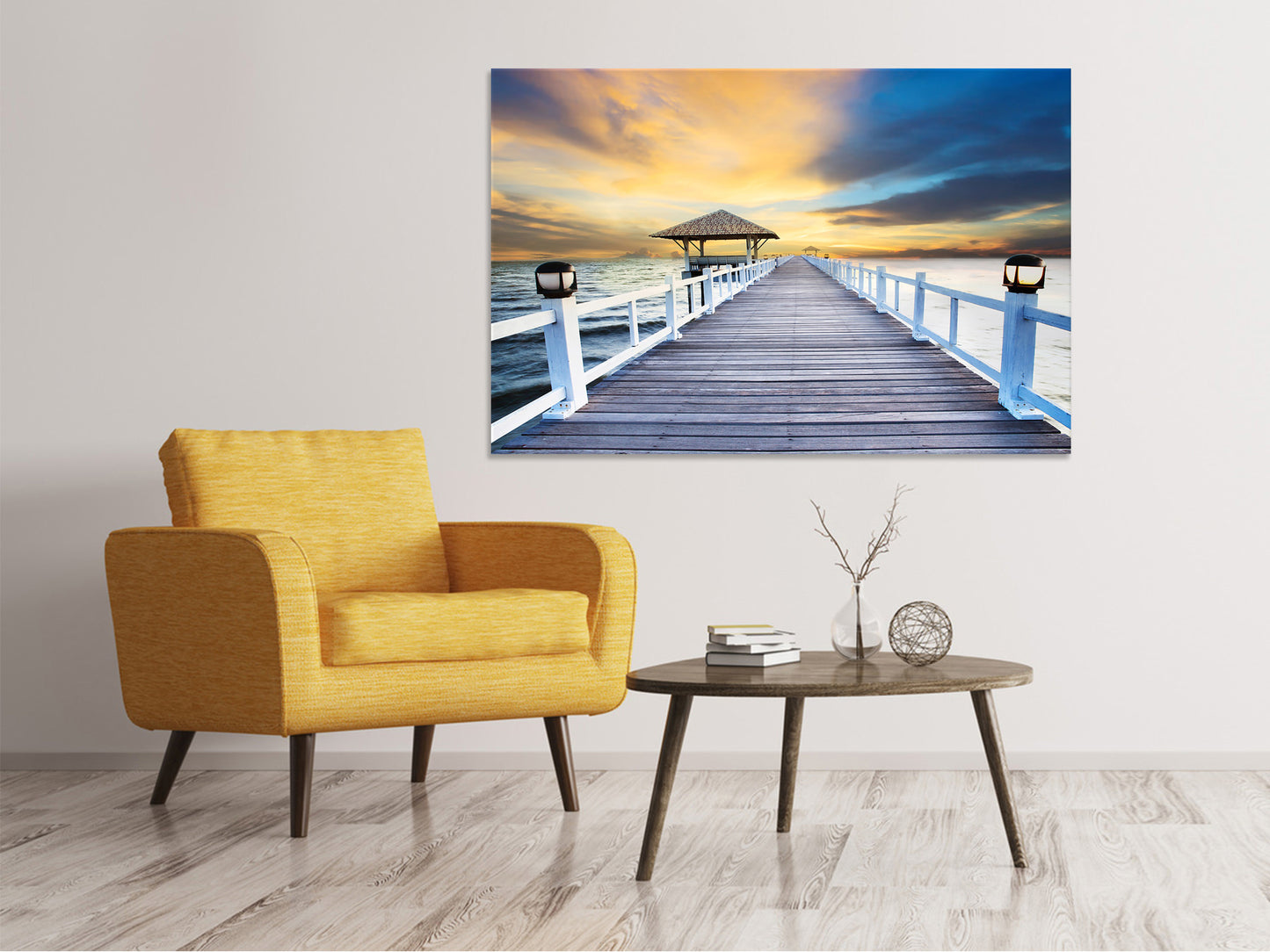 Leinwandbild Die Brücke ins Meer