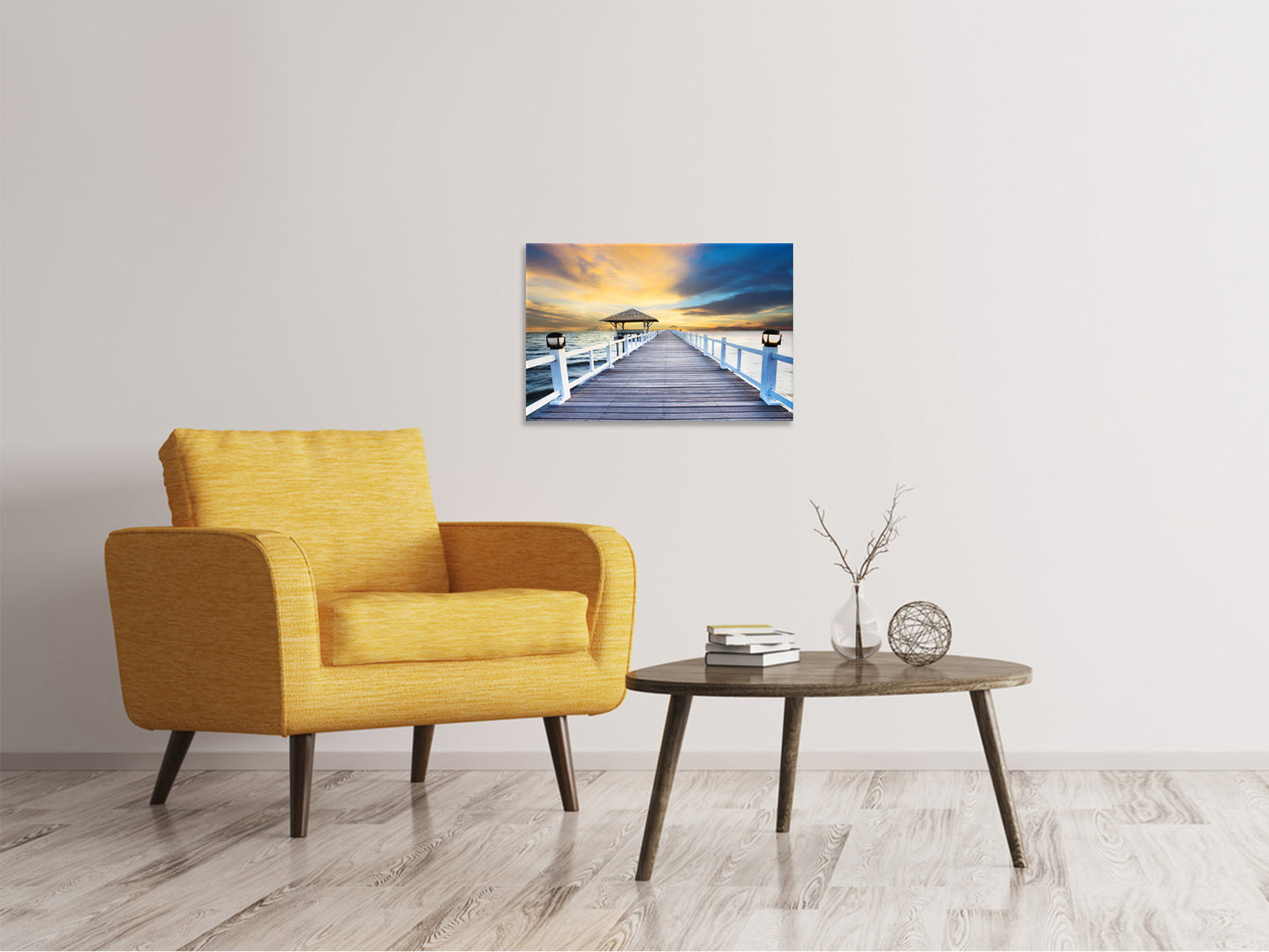 Leinwandbild Die Brücke ins Meer