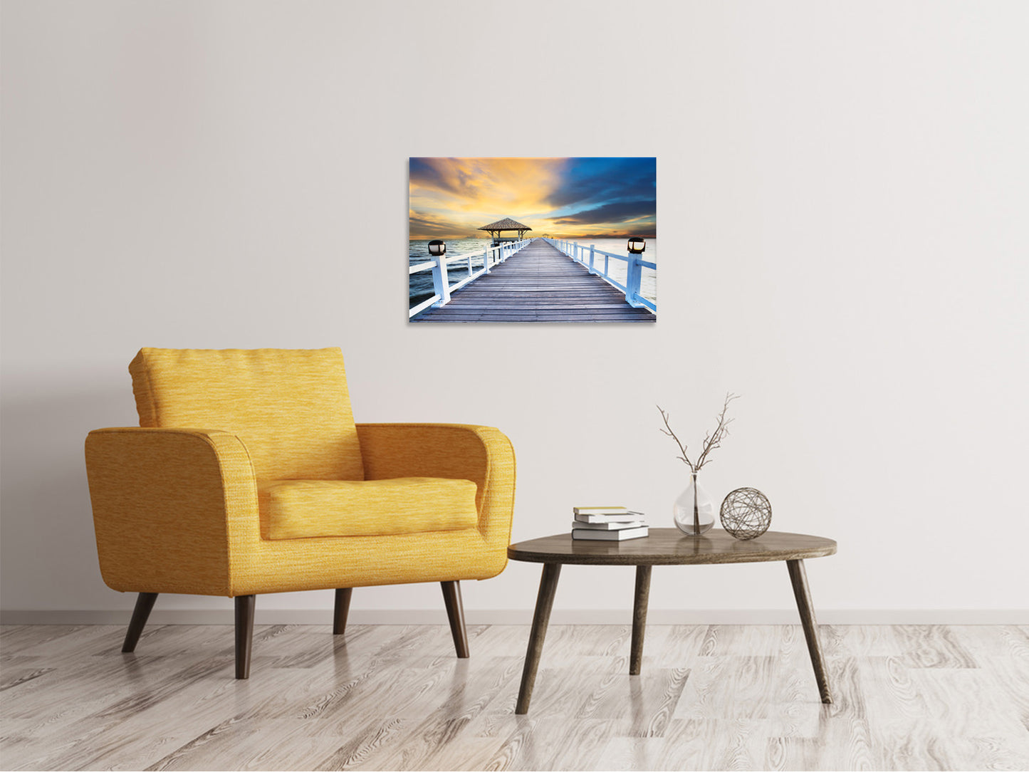 Leinwandbild Die Brücke ins Meer