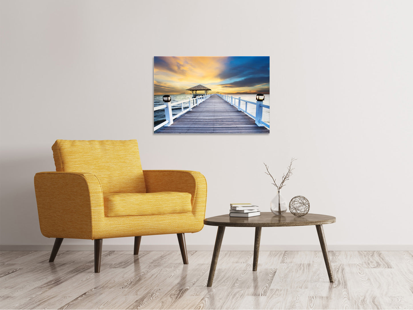 Leinwandbild Die Brücke ins Meer