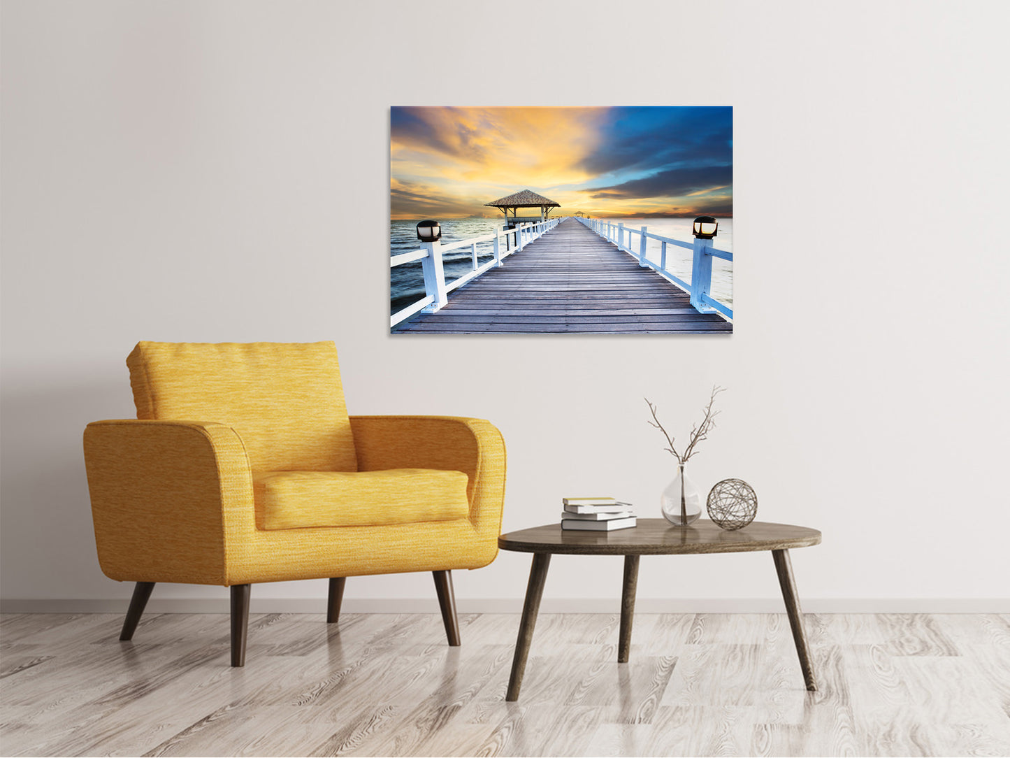 Leinwandbild Die Brücke ins Meer