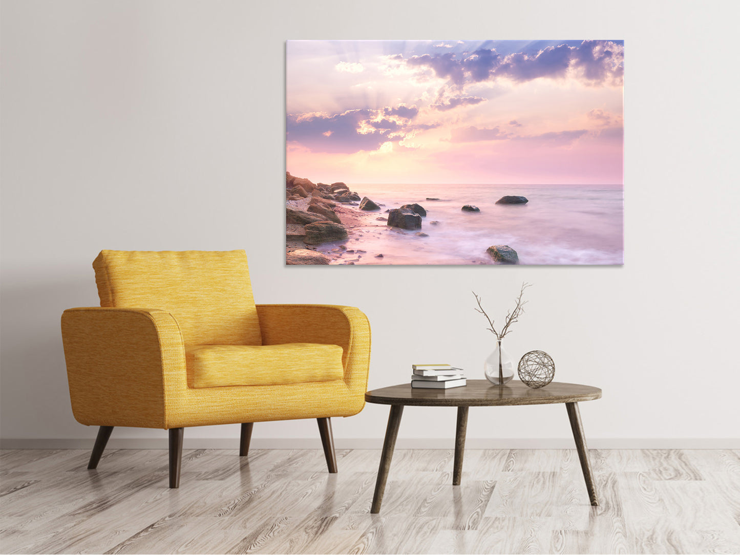 Leinwandbild Sonnenaufgang am Meer