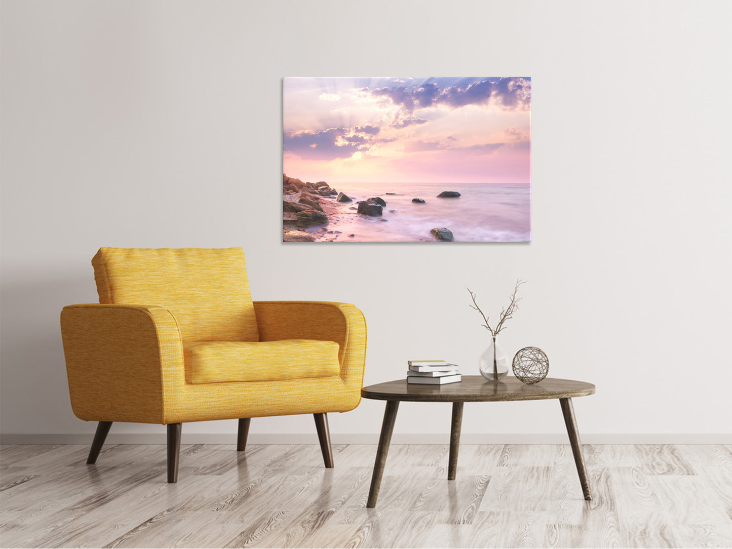 Leinwandbild Sonnenaufgang am Meer